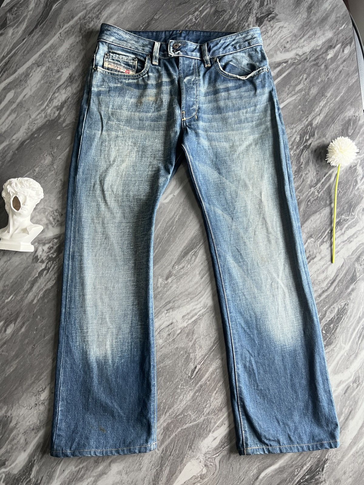 image of Diesel : Industry Division Distressed Denim Jeans, Men's (Size 31)