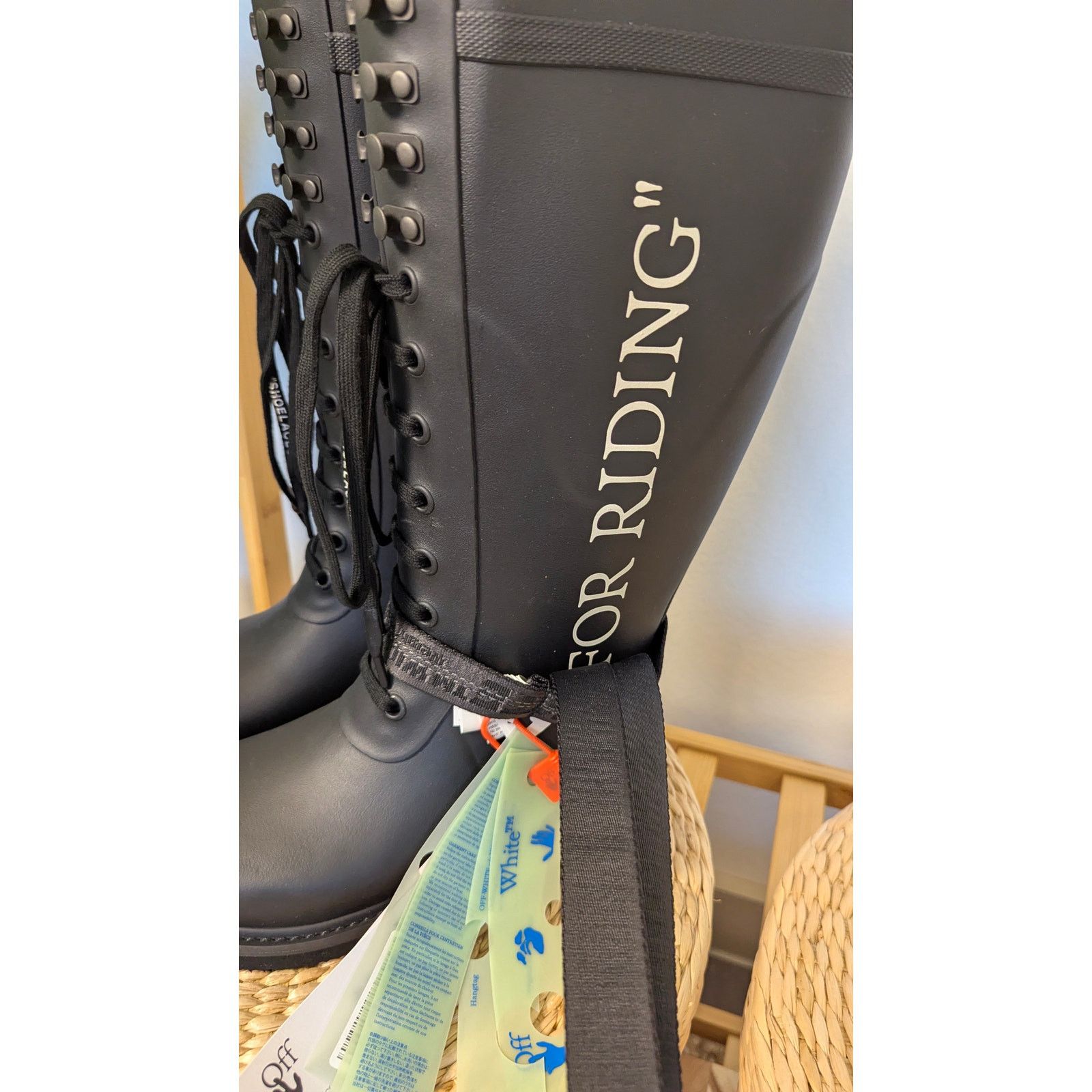 Off-White OFF-WHITE "For Riding" Rain Boots Size US 8.5 / IT 38.5 - 3 Thumbnail