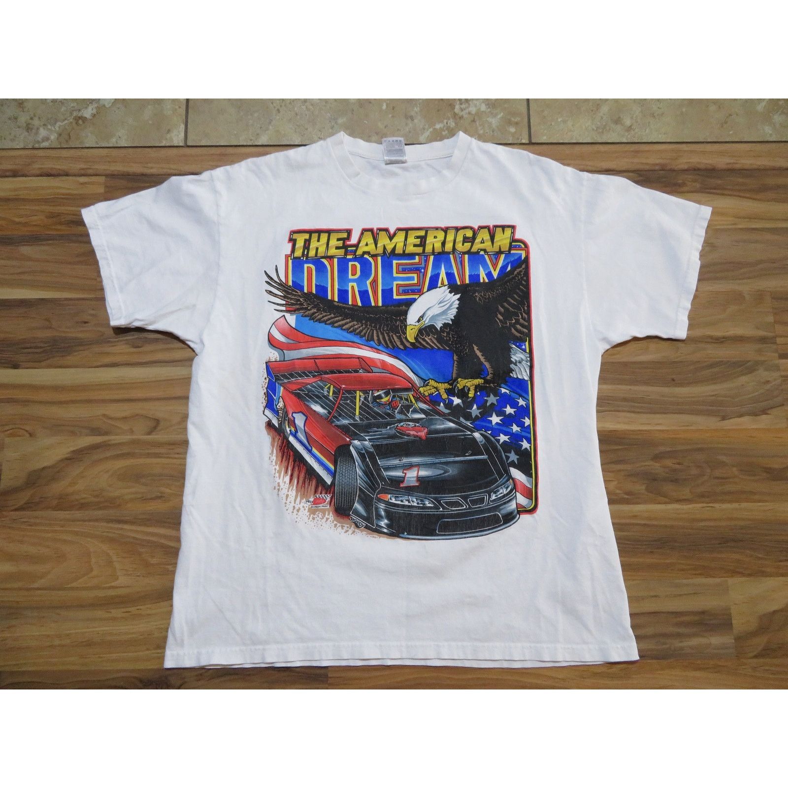 Fruit Of The Loom The American Dream Eagle Americas Most Wanted Sz XL White Size US XL / EU 56 / 4 - 1 Thumbnail