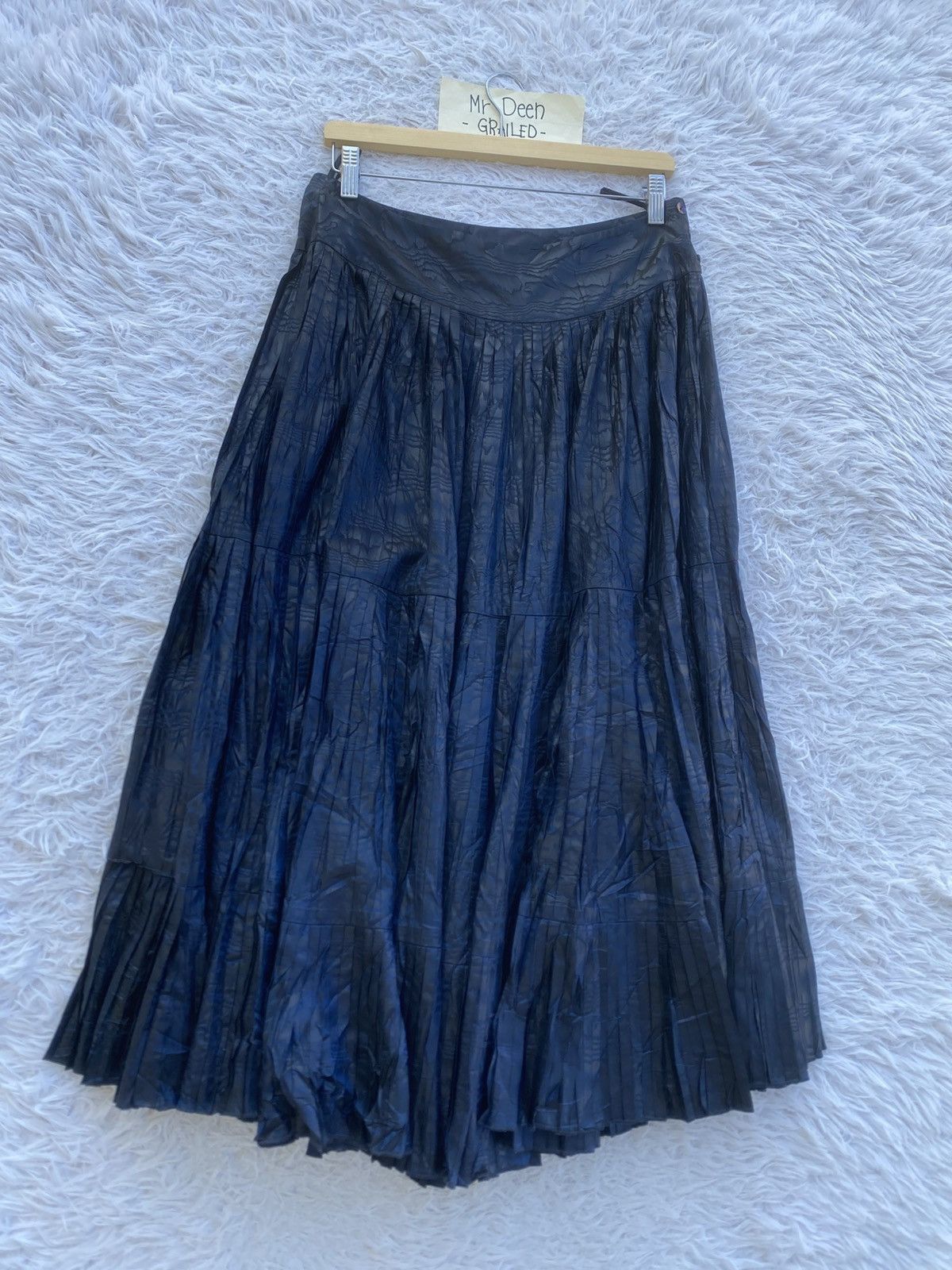 Kenzo Rare KENZO Pleated Midi Skirt Size 29" - 3 Thumbnail