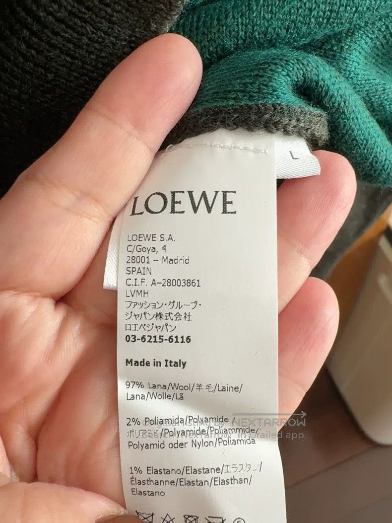 Loewe Loewe Men's Wool Sweater, Dark Green Size US L / EU 52-54 / 3 - 3 Thumbnail