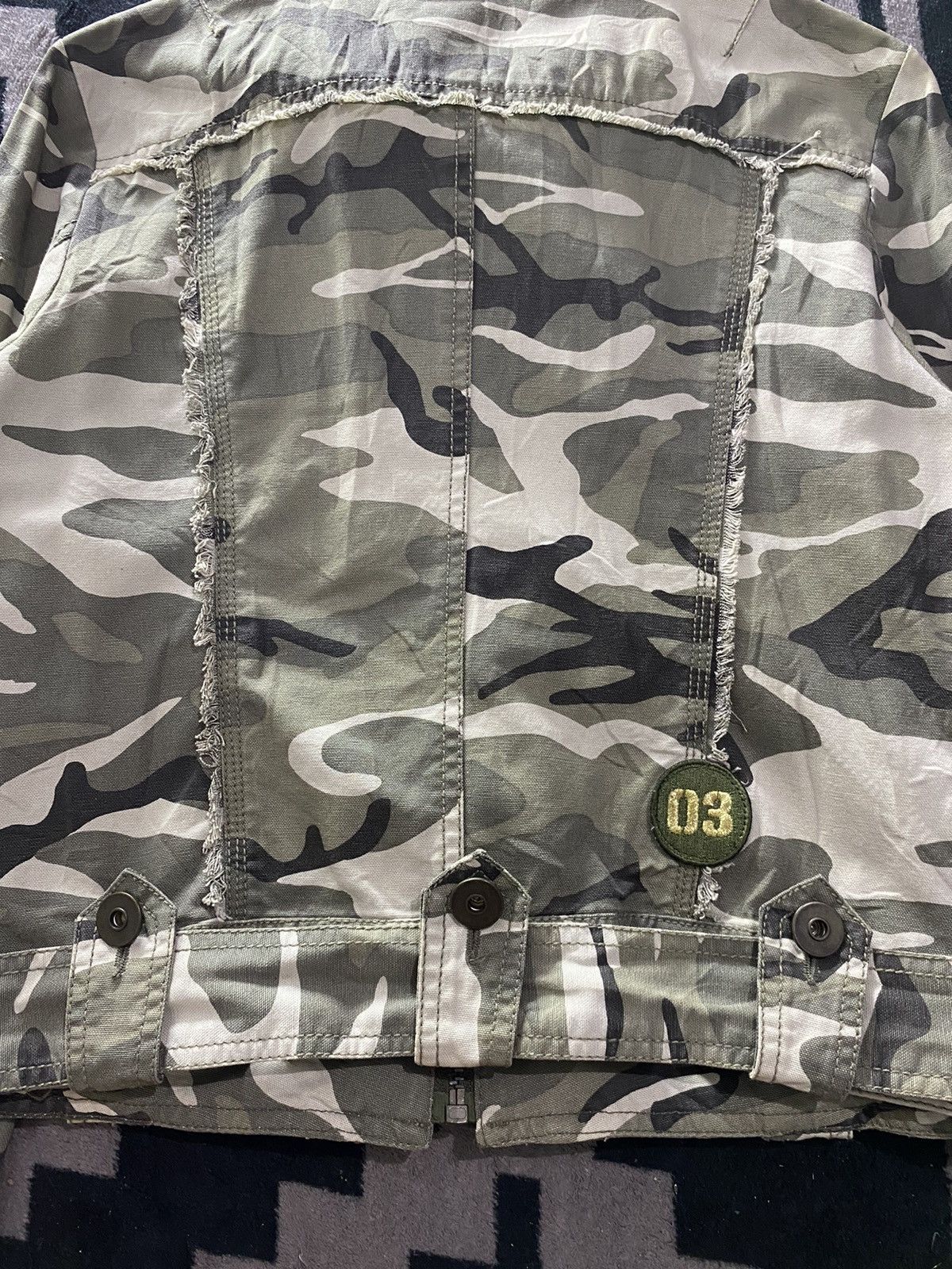 If Six Was Nine × Japanese Brand × Le Grande Bleu (L.G.B.) 2000s nipper studed distressed camo jacket goa style Size US M / EU 48-50 / 2 - 8 Thumbnail