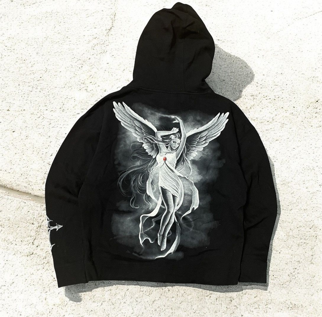 Band Tees × Vintage Vintage hoodie Spiral 90s streetwear Y2K fallen angel Size US XXL / EU 58 / 5 - 5 Thumbnail