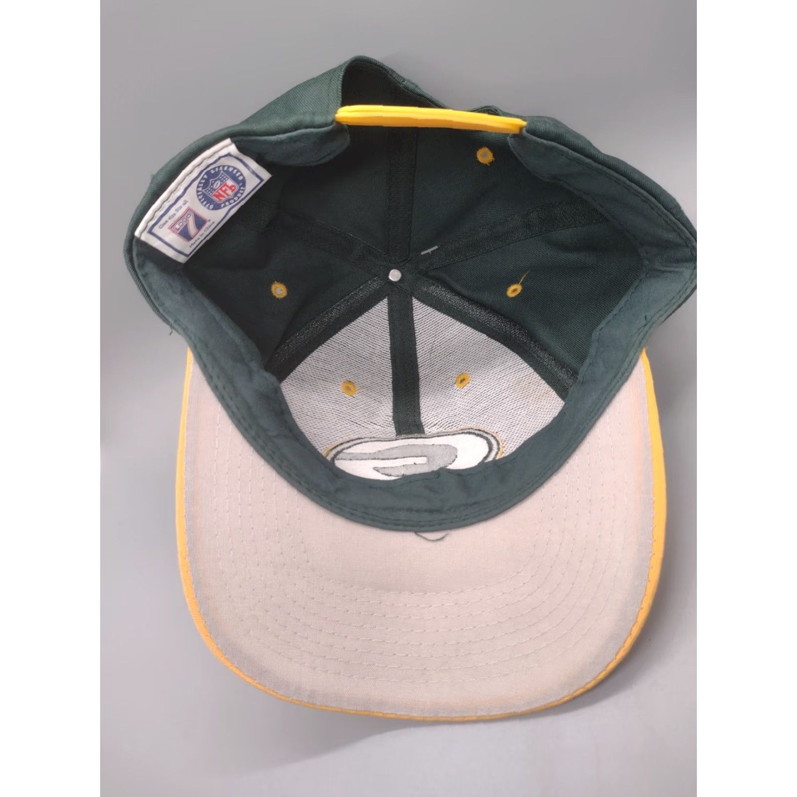 Logo 7 VINTAGE Logo 7 Green Bay Packers Snapback Hat Adjustable Green NFL Mens Size ONE SIZE - 6 Thumbnail