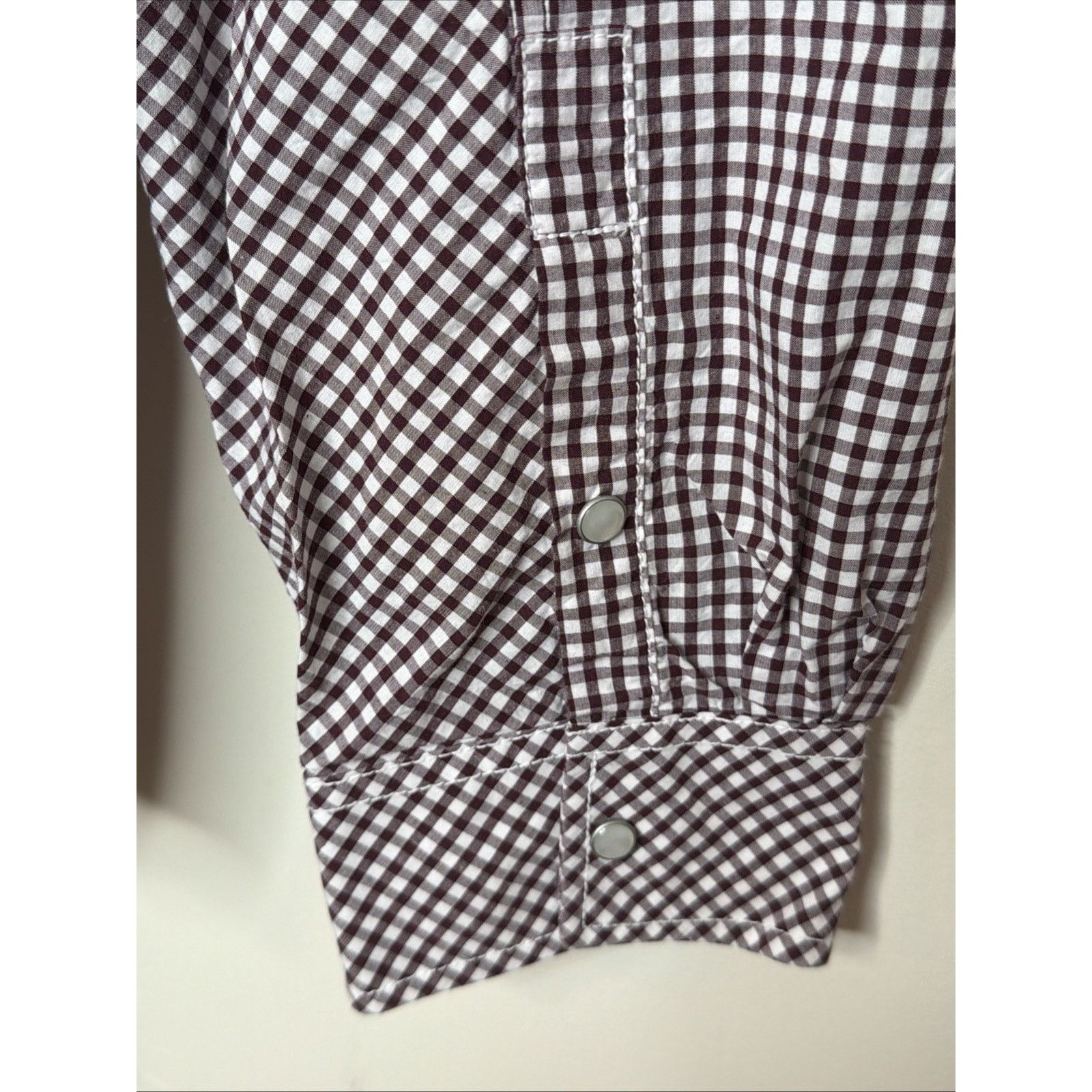 Marc Ecko Marc Ecko Gingham Shirt Men's 3XL Snap Front Long Sleeve Size US XXL / EU 58 / 5 - 11 Thumbnail