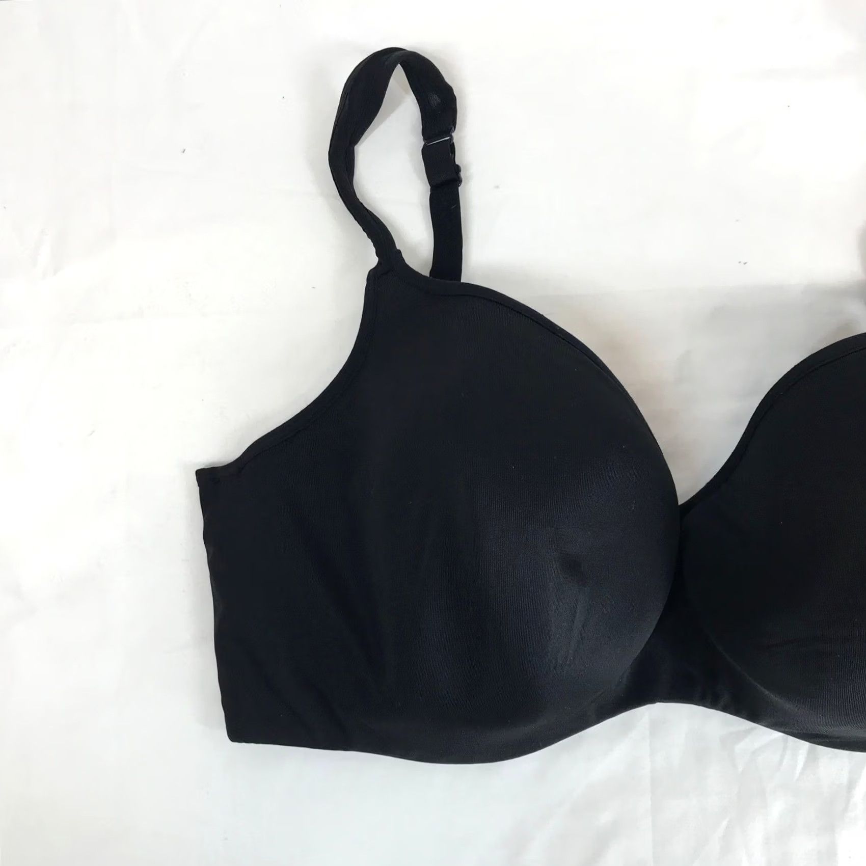 Vintage VINTAGE? No — Cacique Balconette Bra Black 42DDD Plus Size Underwire Seamless Shapewear Womens Size ONE SIZE - 2 Thumbnail