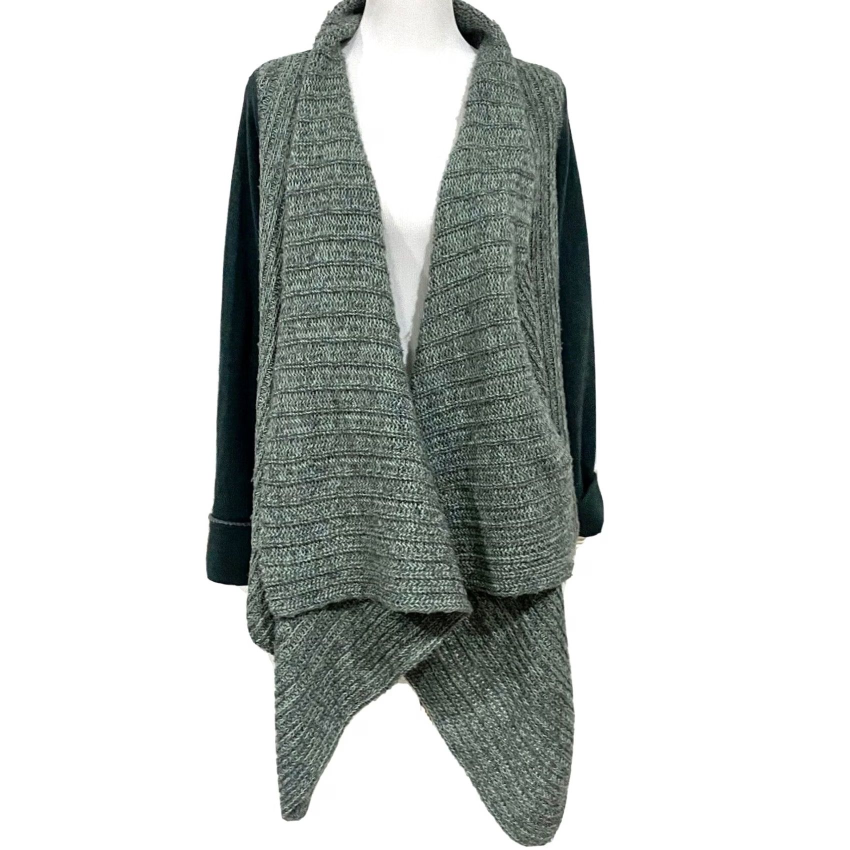 Anthropologie Saturday Sunday Anthropologie Cardigan Sweater Open Front Knit Green Sz M Womens Size M / US 6-8 / IT 42-44 - 2 Thumbnail