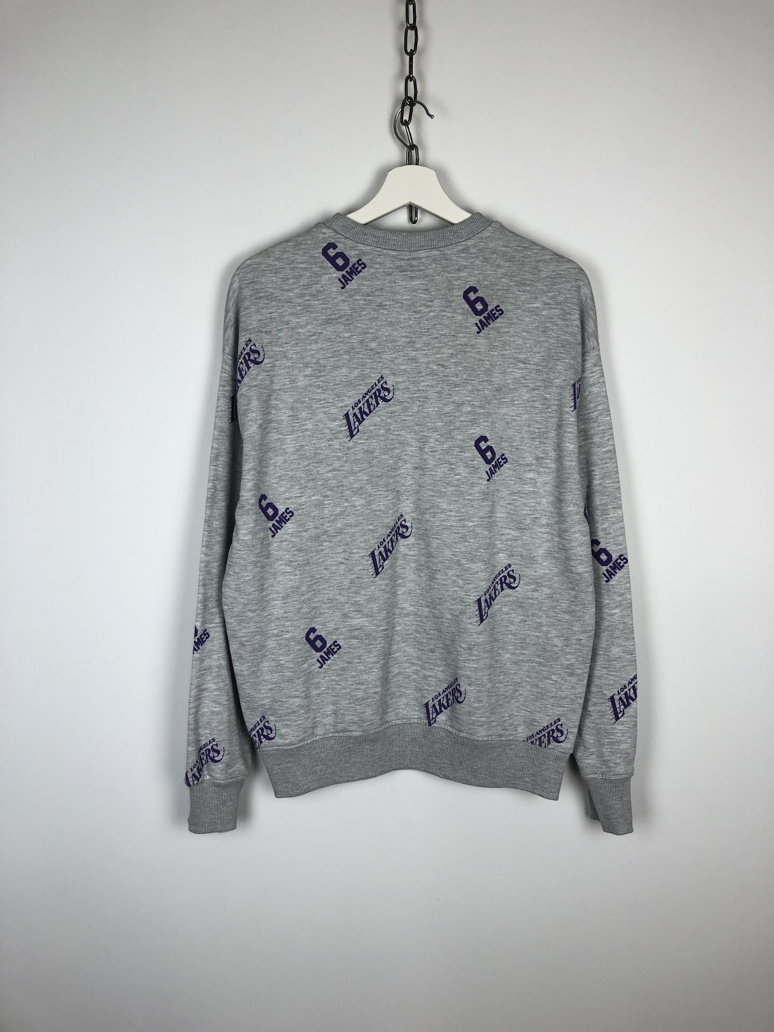 NBA NBA Los Angeles Laker Sweatshirt Crewneck Gray size S Size US S / EU 44-46 / 1 - 7 Thumbnail