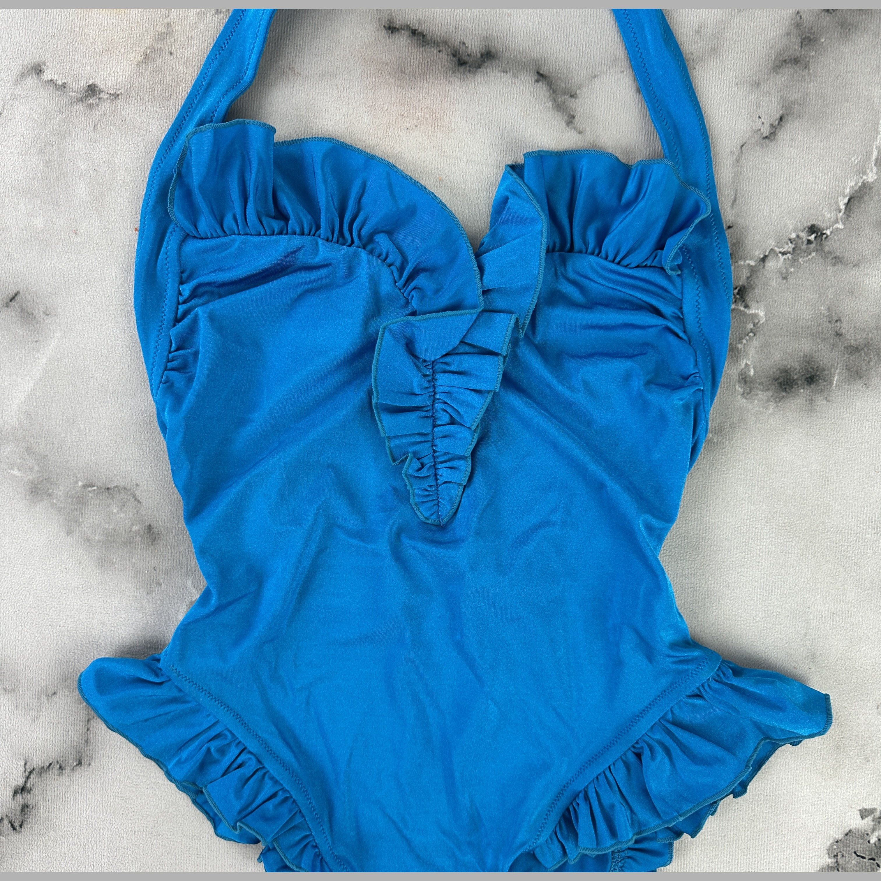 Versace Costume Intero Gianni Versace Azzurro '90s – 44 IT Size M / US 6-8 / IT 42-44 - 4 Thumbnail