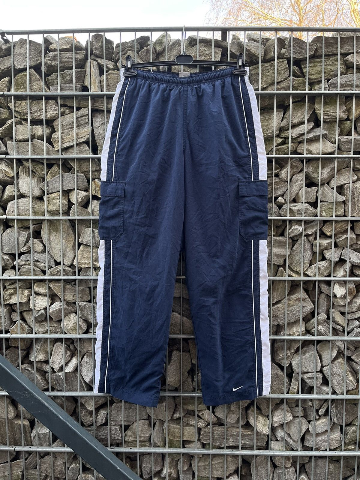 Nike Nike Vintage Track Baggy Y2K Nylon Parachute Joggers Pants Size US 34 / EU 50 - 1 Thumbnail
