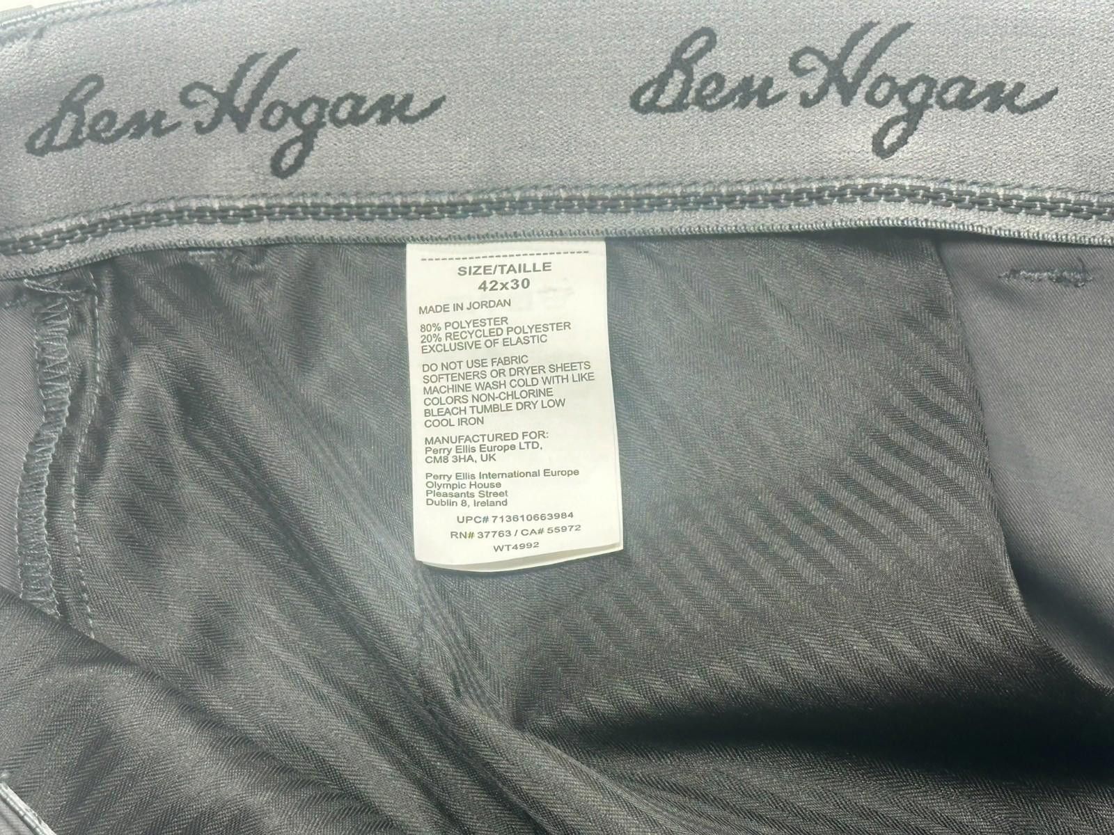 Other Ben Hogan Flat Straight Leg Elastic Waist Gray Mens 42/30 Size US 42 / EU 58 - 6 Thumbnail