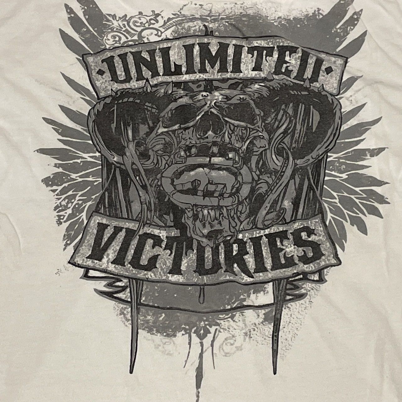 Affliction × Ecko Unltd. × Tapout Rare Ecko Unltd Wings Cross Tee Y2K Affliction Style Size US L / EU 52-54 / 3 - 2 Thumbnail