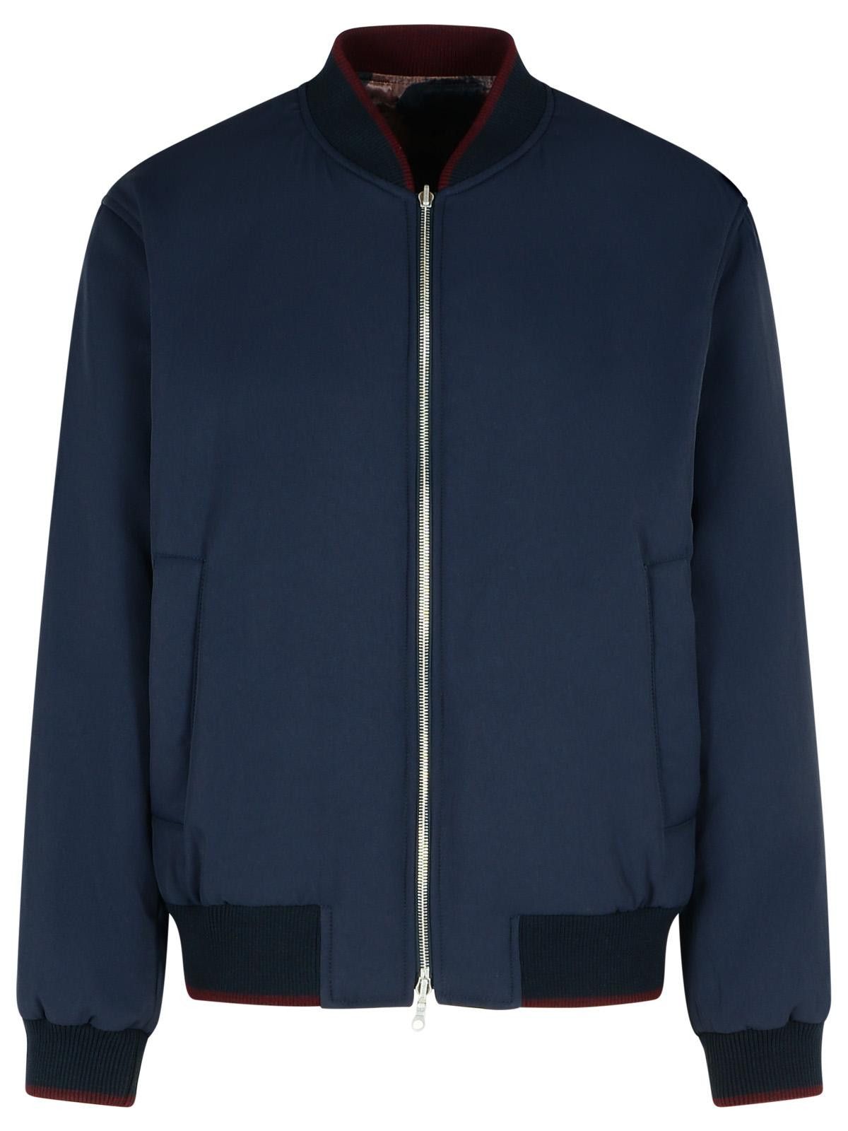 Dries Van Noten DRIES VAN NOTEN 'Volker' Navy Viscose Blend Jacket Size US L / EU 52-54 / 3 - 1 Thumbnail