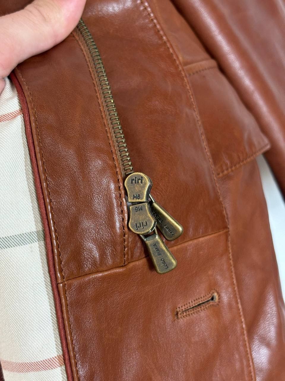 Loro Piana Loro Piana Leather Coat Jacket Size US XXL / EU 58 / 5 - 8 Thumbnail