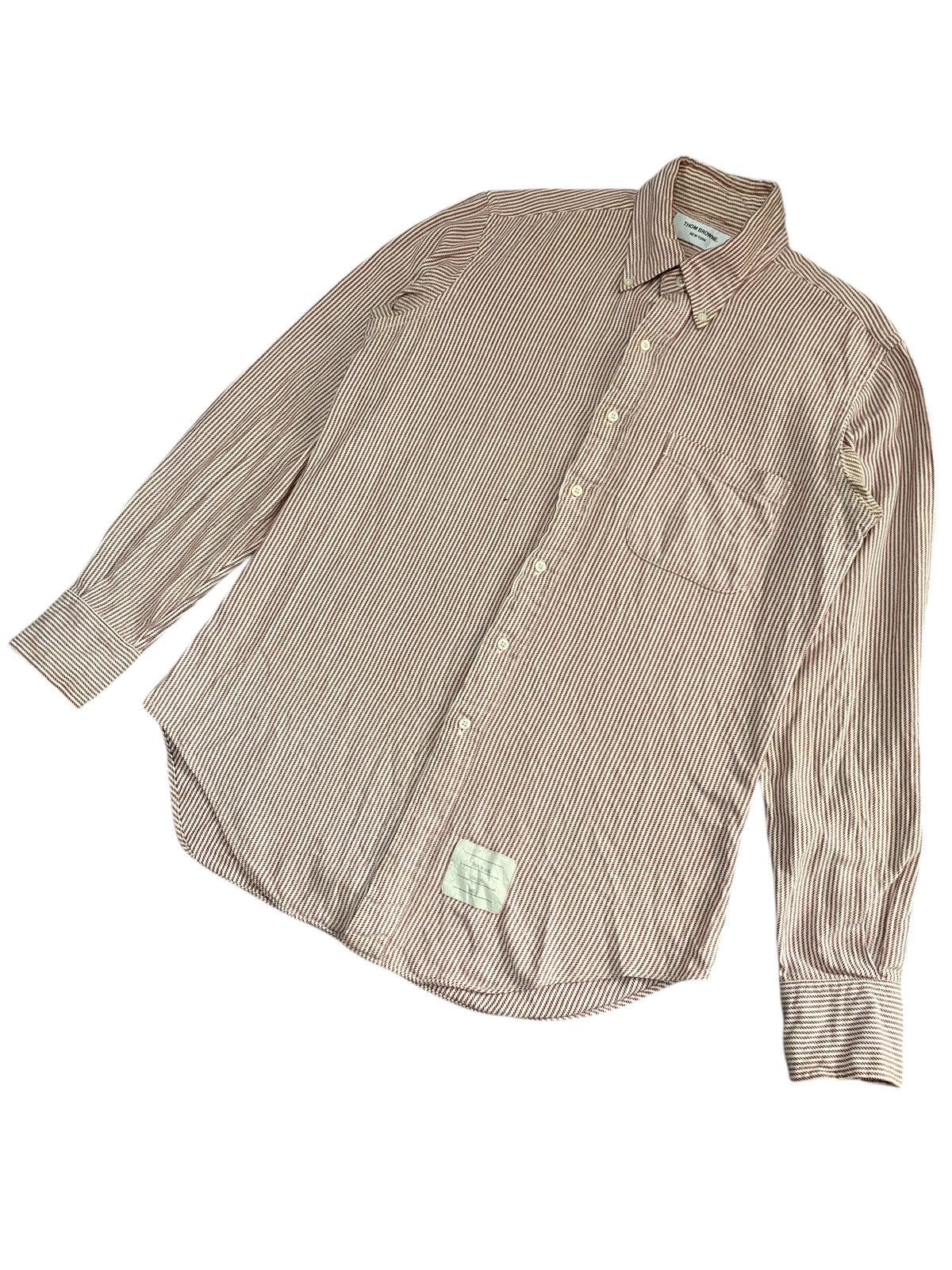 Thom Browne Thom Browne stripe shirts button ups oxford Size US L / EU 52-54 / 3 - 1 Thumbnail