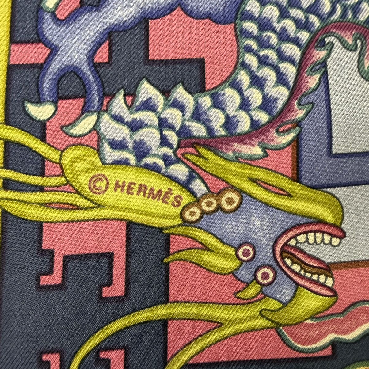 Hermes Hermes Scarf Carre 90 Turandot Silk Authentic Hidaka Natsuno Size ONE SIZE - 12 Thumbnail