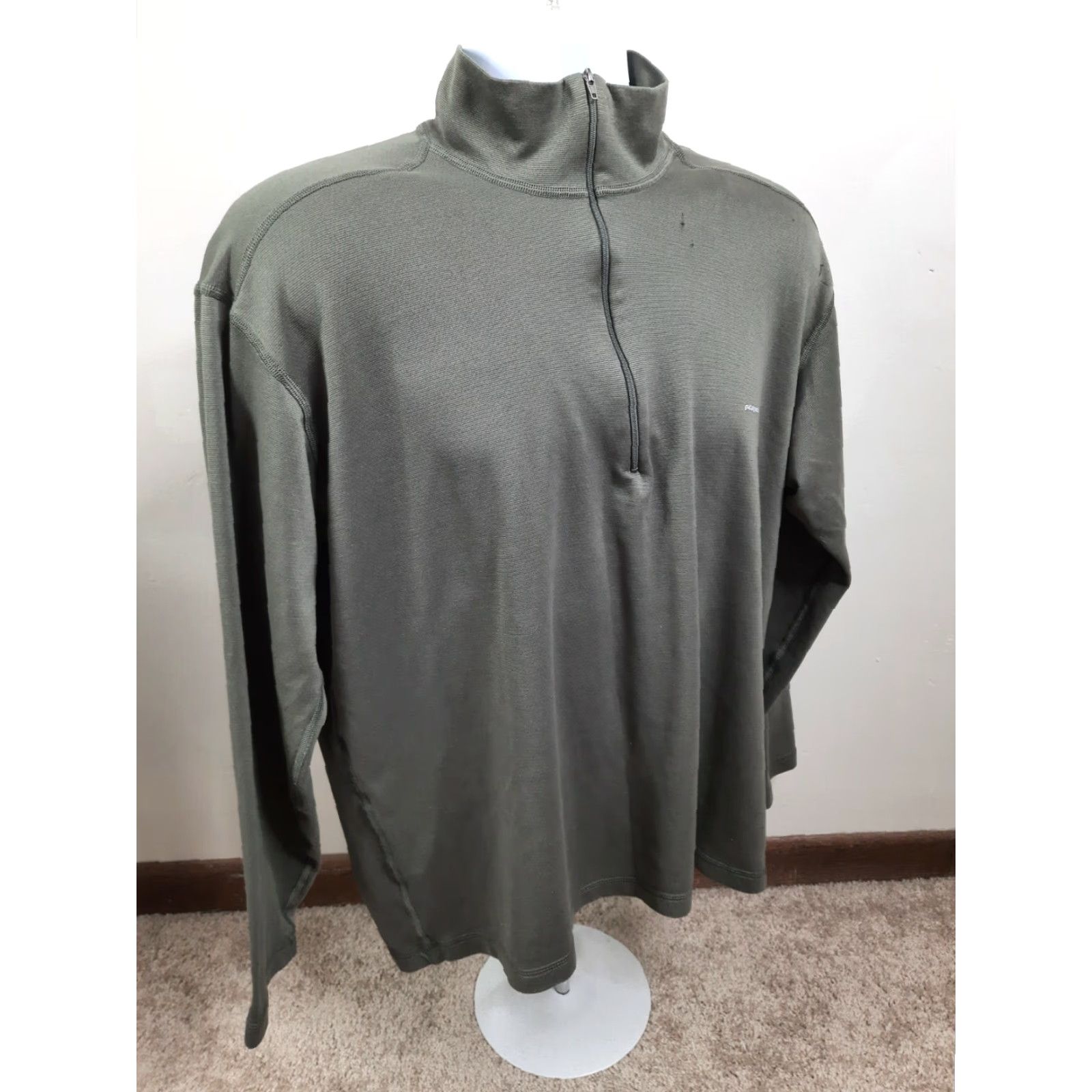 Patagonia Patagonia Capilene Men's 1/4 Zip Green Long Sleeve Shirt XL Activewear Shirt Men Green Capilene 1/4 Zip Logo Athletic Mock Neck Vintage Not Size US XL / EU 56 / 4 - 6 Thumbnail