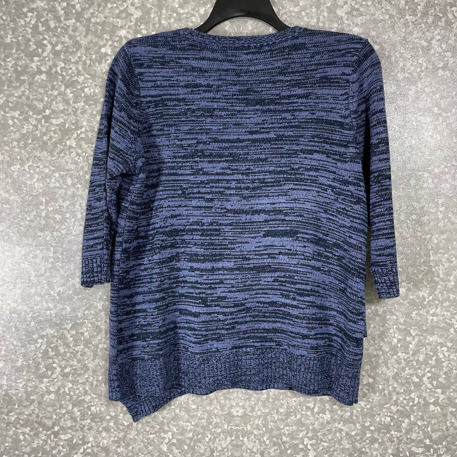 Croft & Barrow Croft & Barrow Blue Marled Asymmetrical Hem Sweater - PXL Size XL / US 12-14 / IT 48-50 - 6 Thumbnail