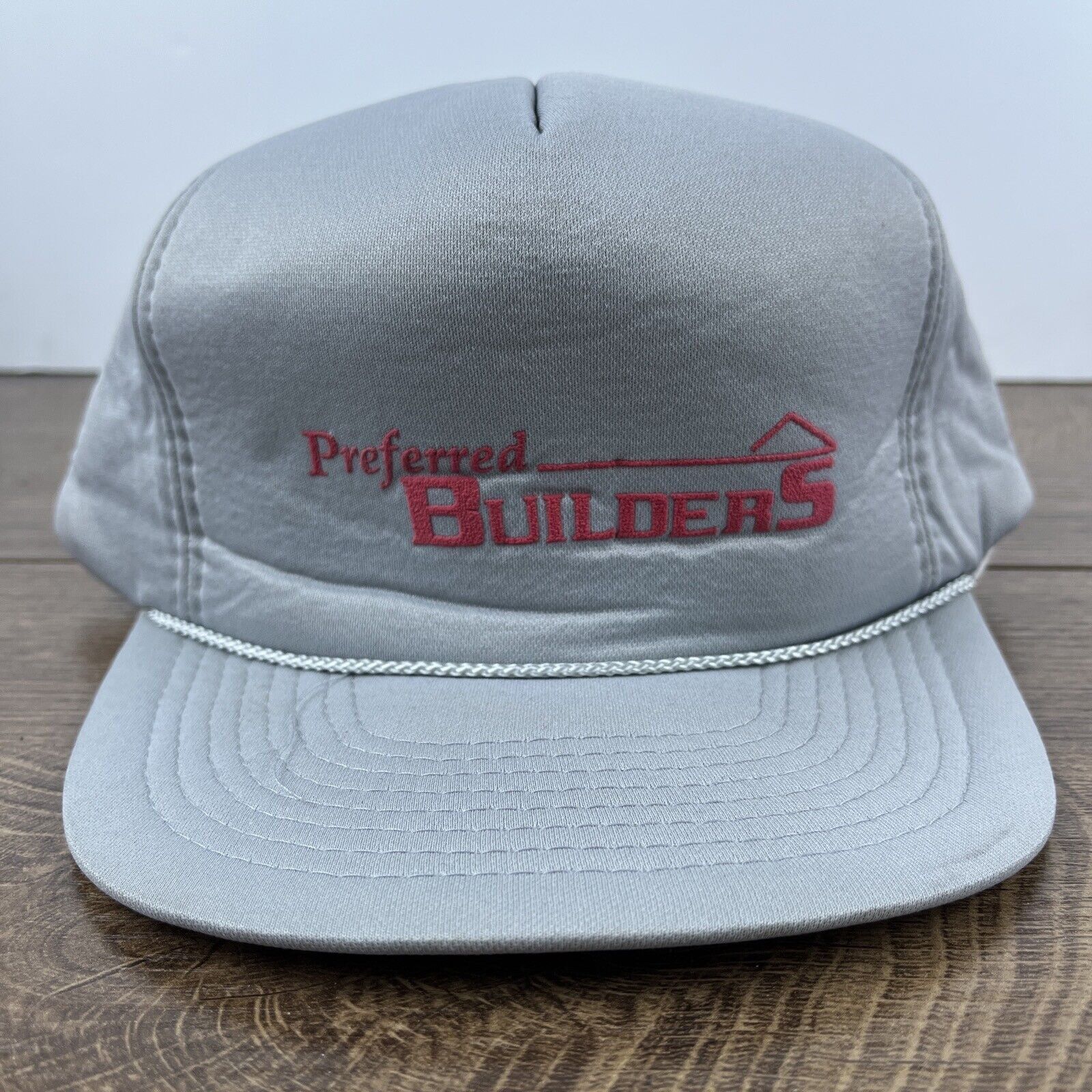 Other Preferred Builders Hat Gray Snapback Hat Adjustable Adult Si Size ONE SIZE - 3 Thumbnail