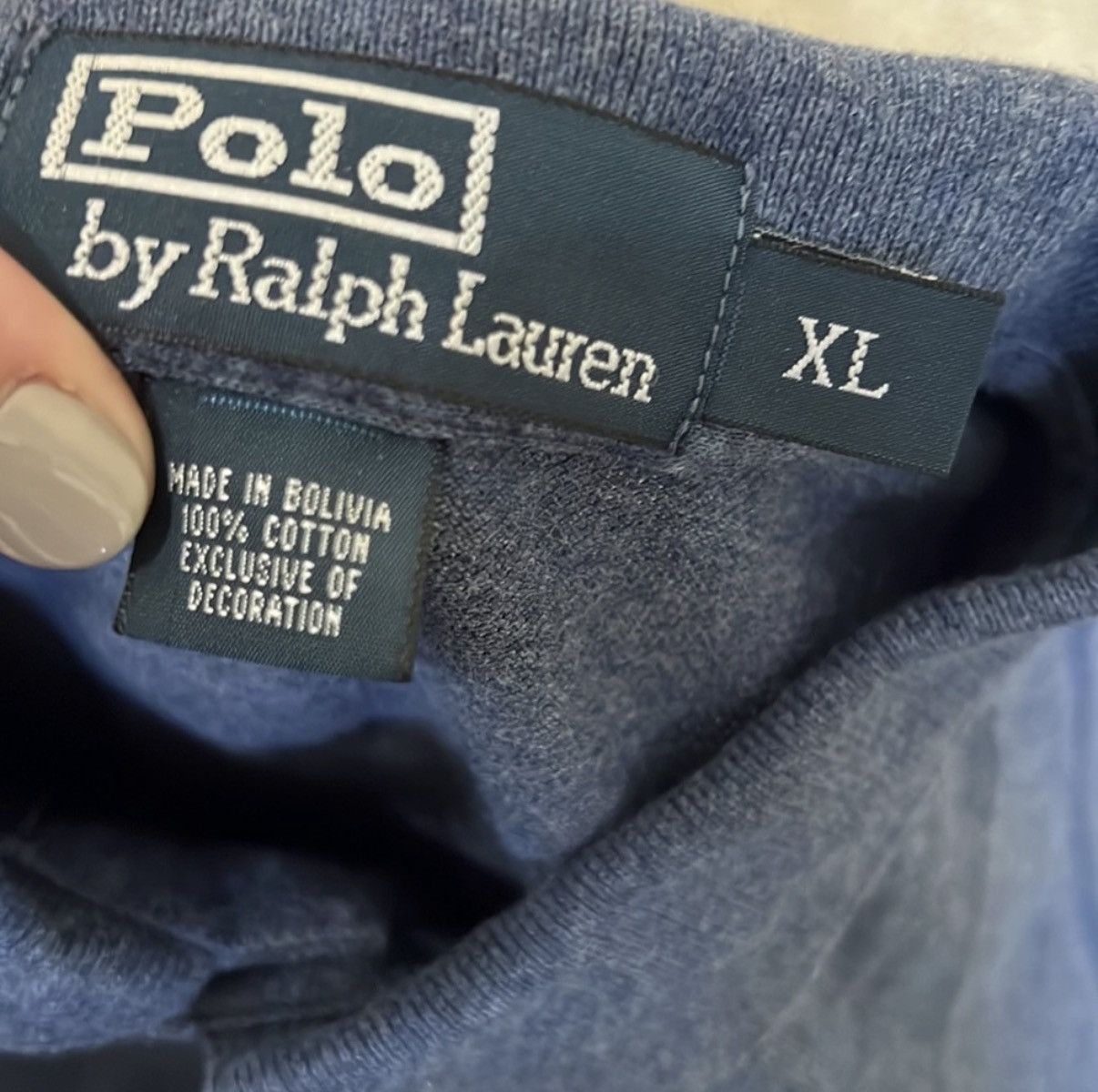Polo Ralph Lauren Polo Ralph Lauren Blue Polo Long Sleeve Shirt Size US XL / EU 56 / 4 - 8 Thumbnail