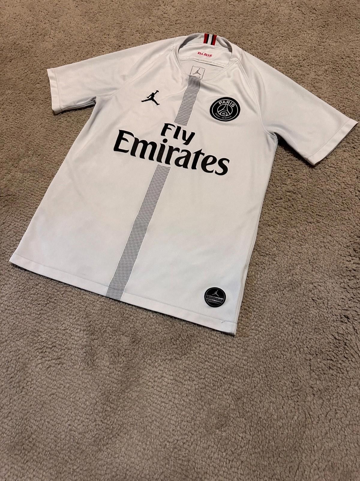 Nike paris saint germain 2018/19 Awa Football Shirt Soccer Jersey Size US S / EU 44-46 / 1 - 2 Thumbnail