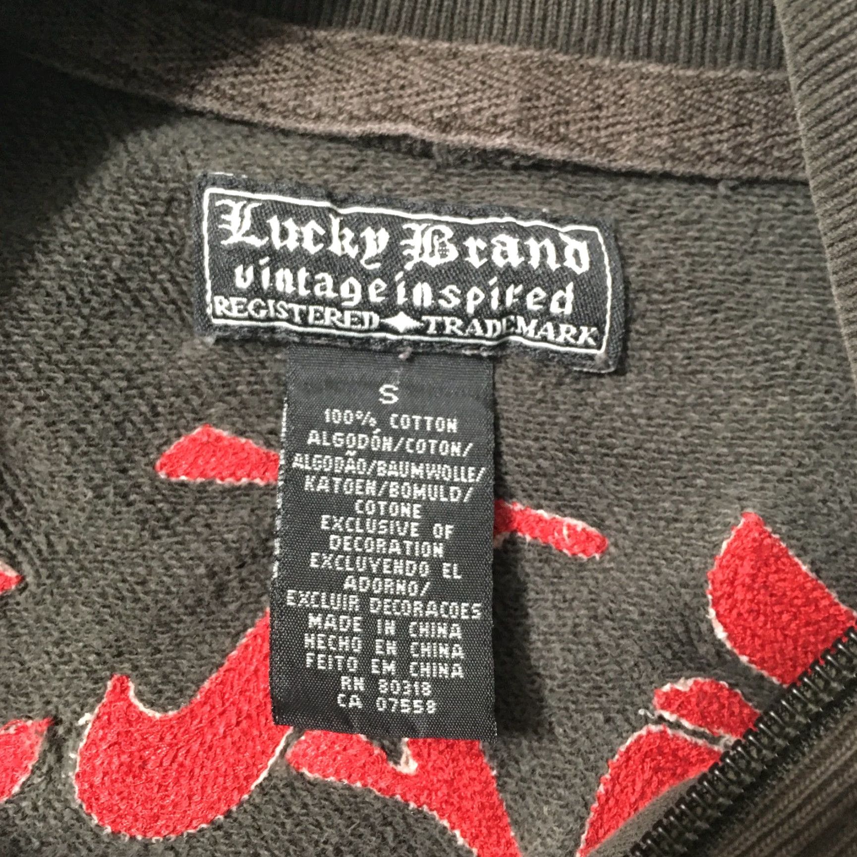 Lucky Brand Vintage Lucky Brand Koi Fish Tattoo Osaka Japan Rock Small Pullover Shirt Size US S / EU 44-46 / 1 - 5 Thumbnail
