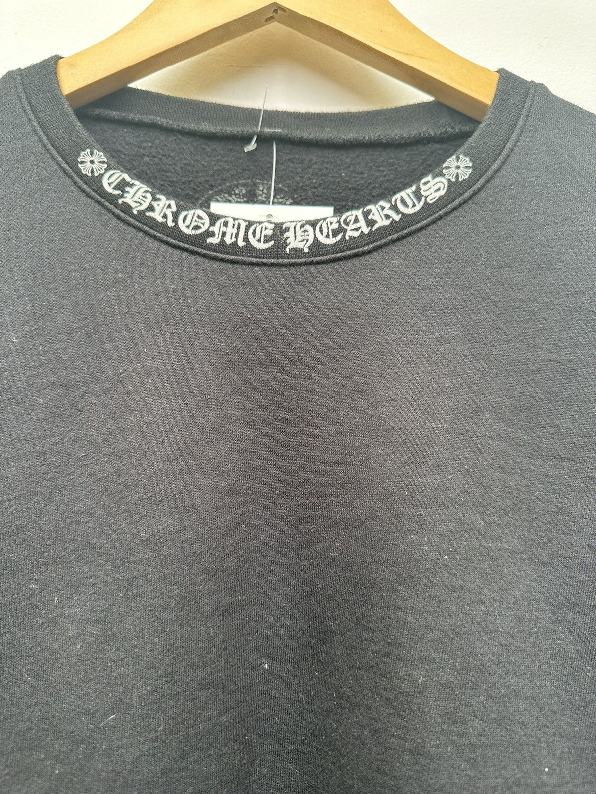Chrome Hearts Chrome Hearts Black White Neck N Sleeve Logo Size US M / EU 48-50 / 2 - 2 Thumbnail
