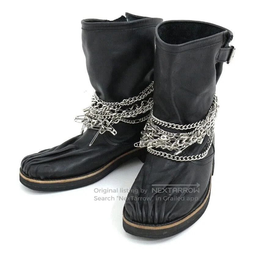 Rei Kawakubo Comme des Garcons Tricot Chain Engineer Boots. Size US 7 / IT 37 - 1 Thumbnail