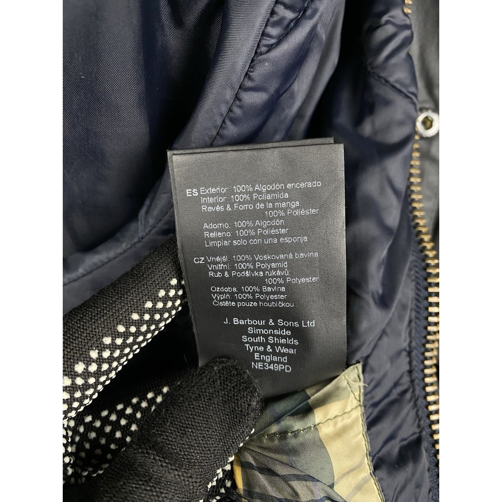 Barbour Barbour Reelin Men's Blue Multipocket Motorcycle Waxed Jacke Size US M / EU 48-50 / 2 - 18 Thumbnail