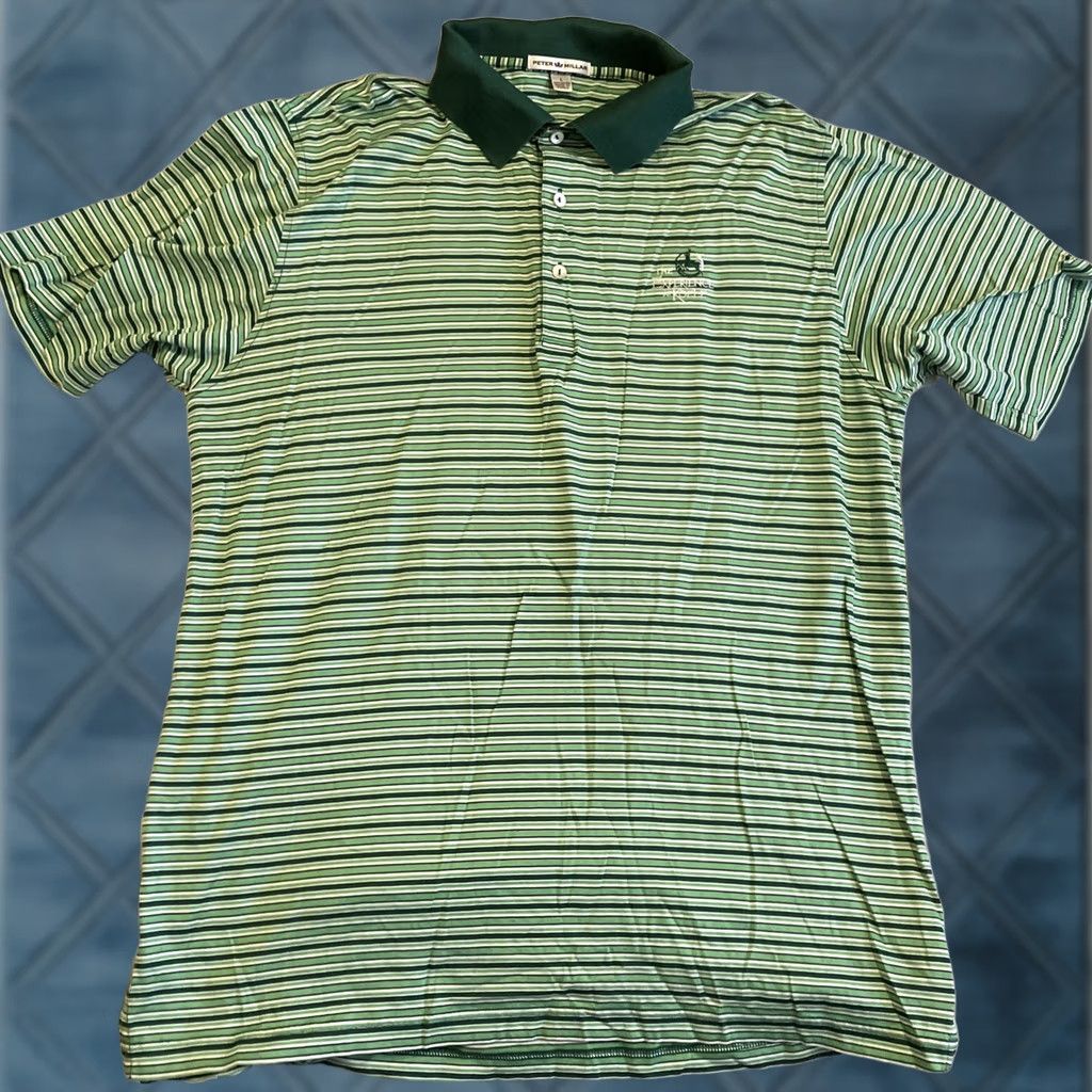 Peter Millar Peter Millar Green Stripe Golf Polo Large Hawaii The Experience at Koele Men Size US L / EU 52-54 / 3 - 1 Thumbnail