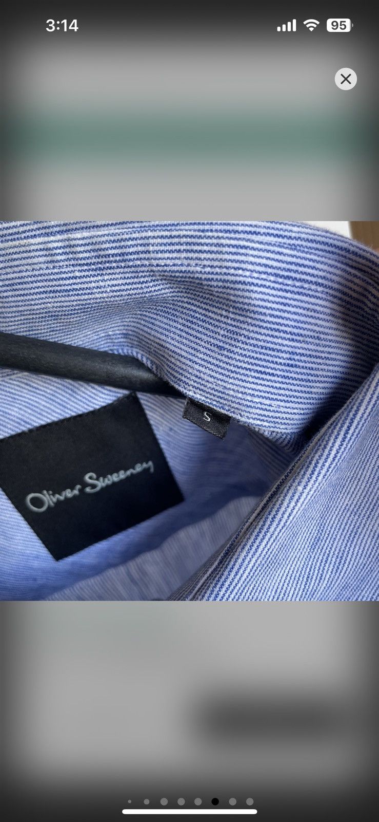 Oliver Sweeney Oliver Sweeney Linen/Cotton Pinstripe Shirt Size S Size US S / EU 44-46 / 1 - 7 Thumbnail