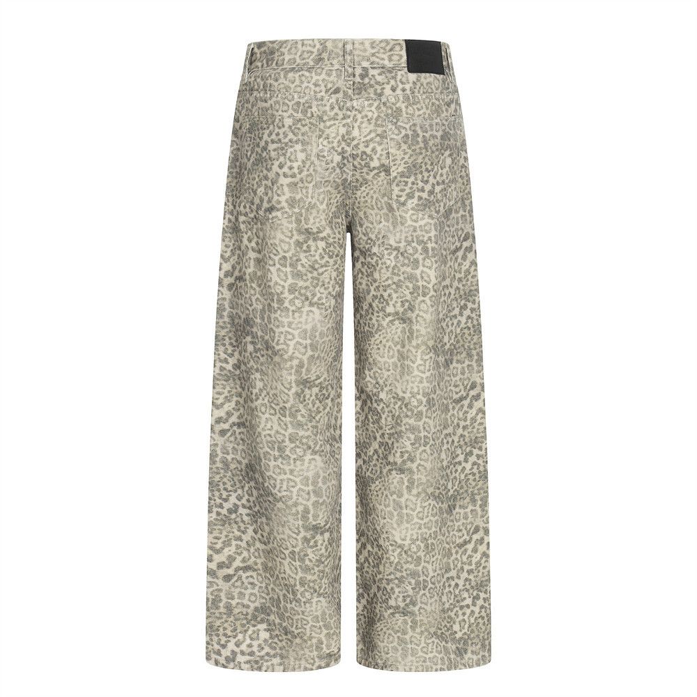 Vintage Retro men's distressed washed punk leopard loose trousers Size US 32 / EU 48 - 2 Thumbnail
