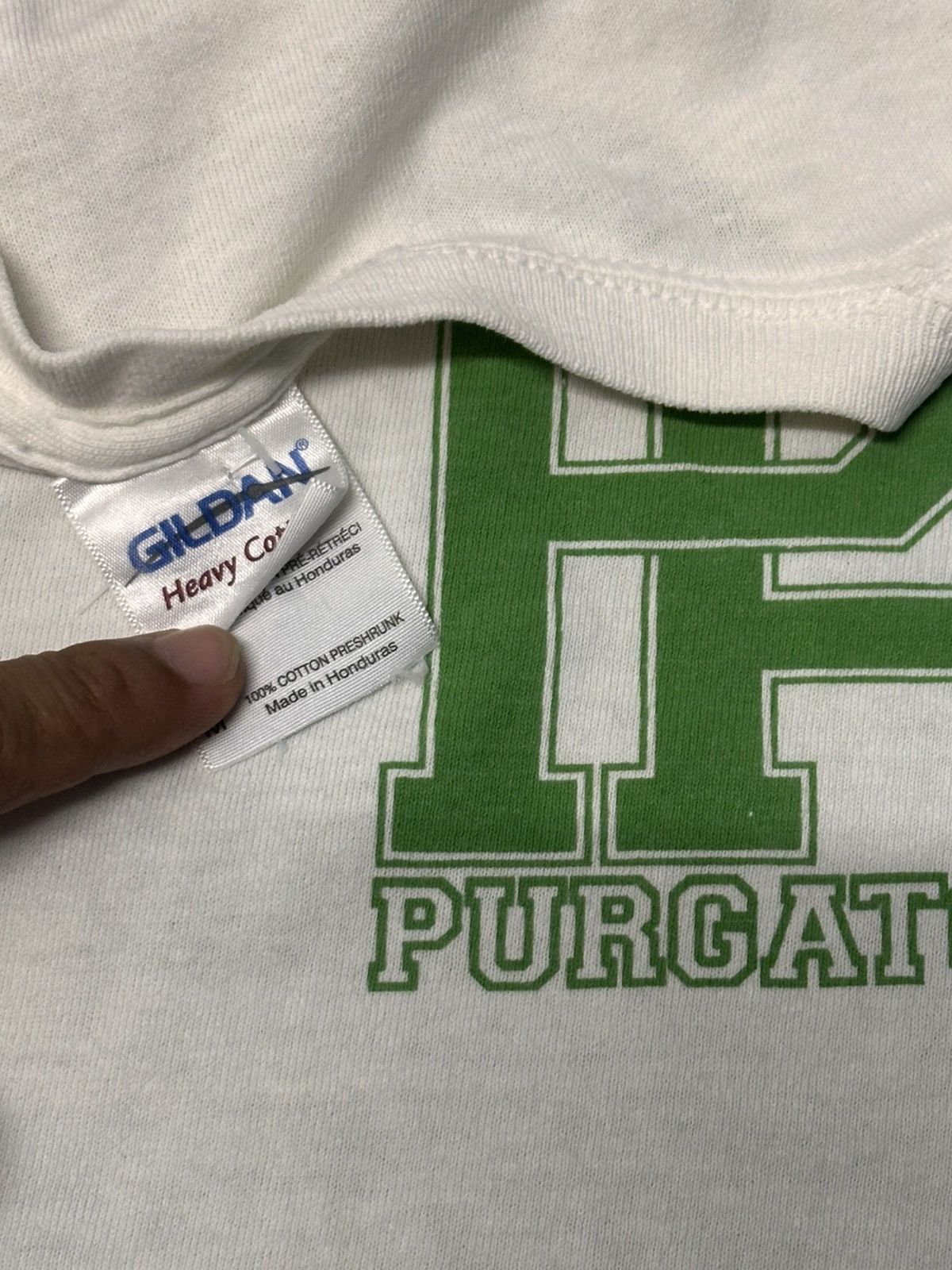 Band Tees × Vintage Vintage 90s Purgatory T-Shirt Band Hardcore Graphic Tee PR Size US M / EU 48-50 / 2 - 5 Thumbnail