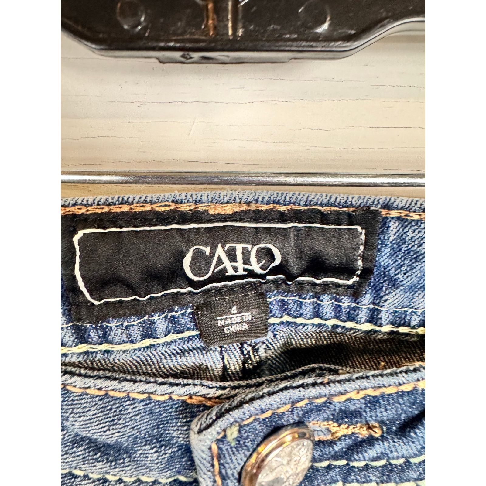 Other Cato Straight Leg Jeans Women's Size 4 Size 27" / US 4 / IT 40 - 6 Thumbnail