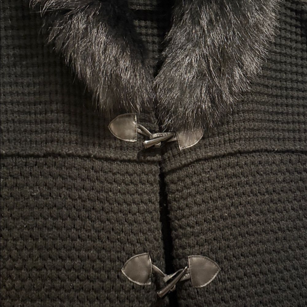 Other Rino & Pelle Elegant Black Women's Sweater Vest with Fox Fu Size S / US 4 / IT 40 - 5 Thumbnail