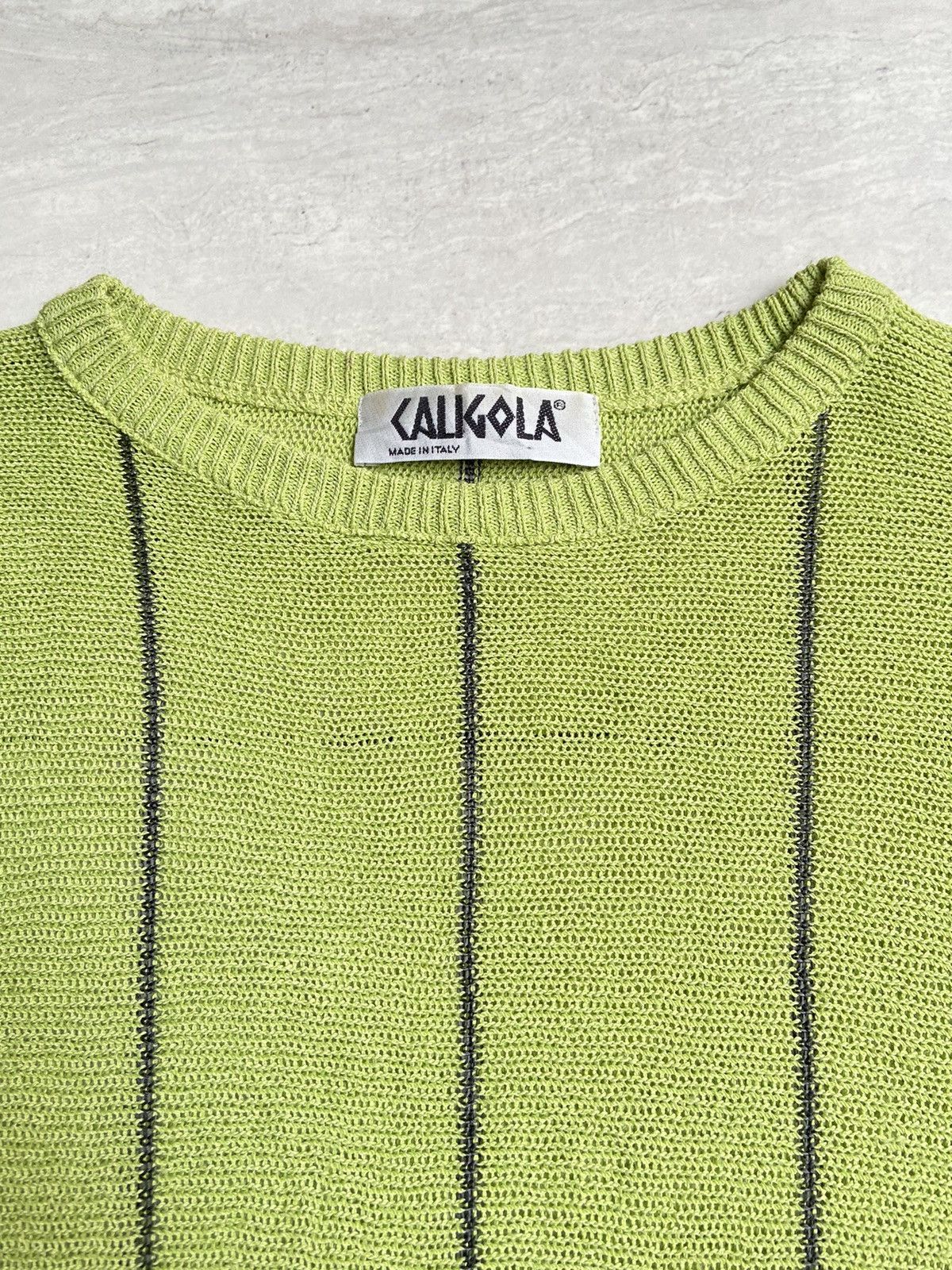 Designer CALIGOLA Knit Long Sleeve T-shirt Size US XXS / EU 40 - 5 Thumbnail
