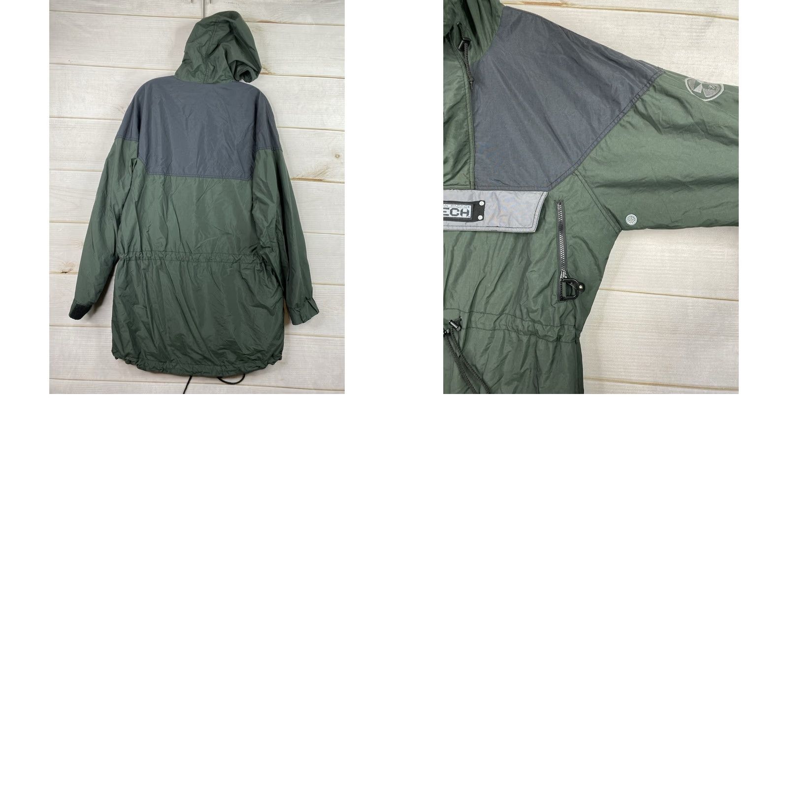 Ocean Pacific Vtg Ocean Pacific Hooded Jacket Mens L Surf Snowboard Ski Shell Zip Crew Neck Nylon Softshell Green 90s Sports Mens Size US L / EU 52-54 / 3 - 9 Thumbnail