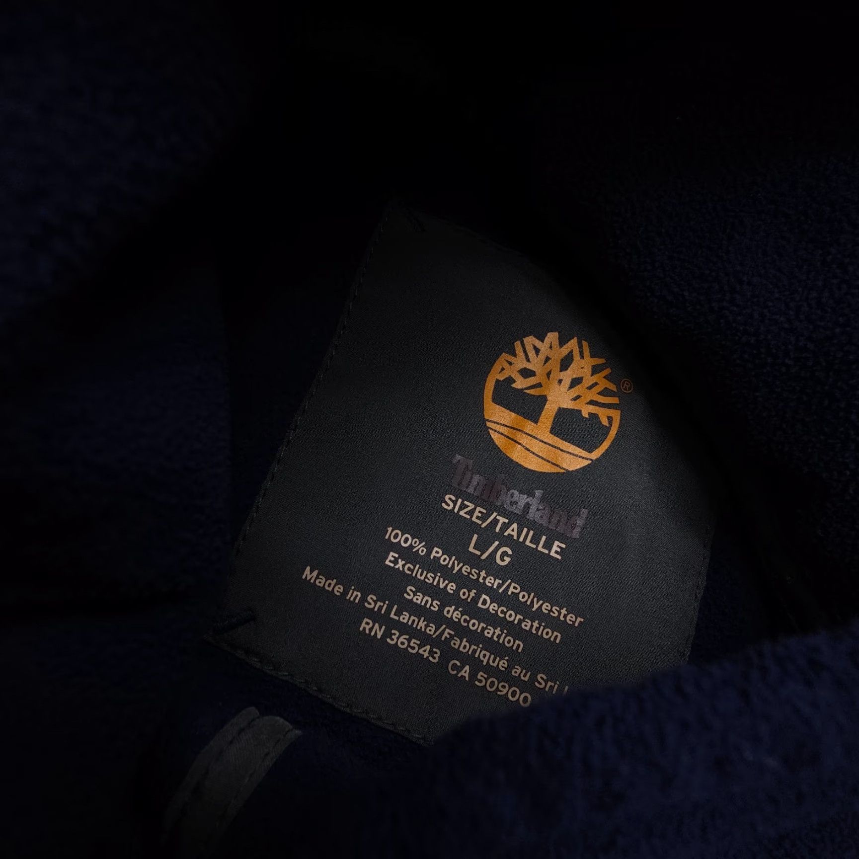 Timberland Timberland Hal f Zip Fleece Jacket Mens Large Dark Blue Hiking Travel Size US L / EU 52-54 / 3 - 3 Thumbnail
