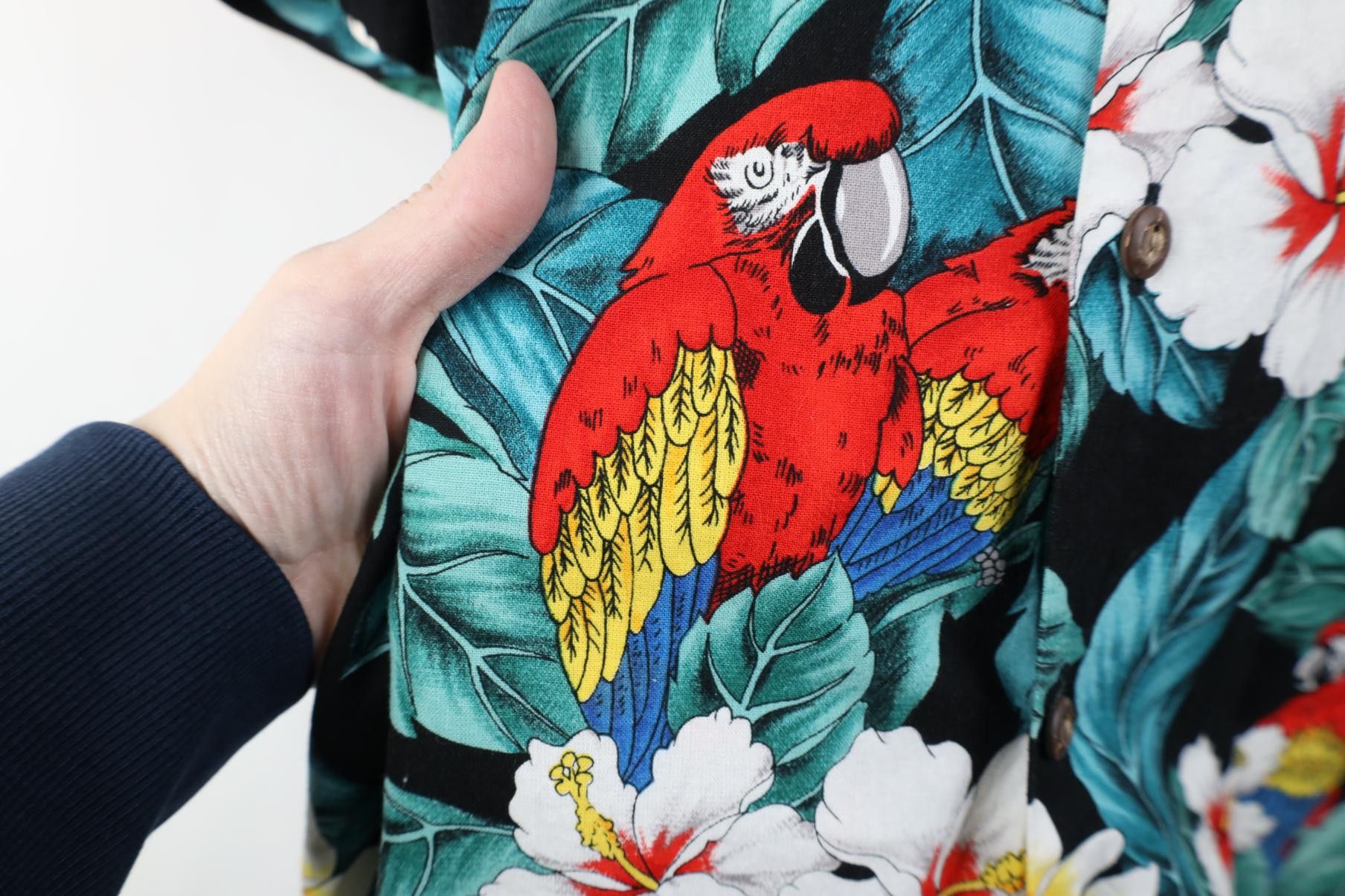 Vintage Vintage 90s Magnum PI Tom Selleck Parrot Button Shirt Size US L / EU 52-54 / 3 - 6 Thumbnail