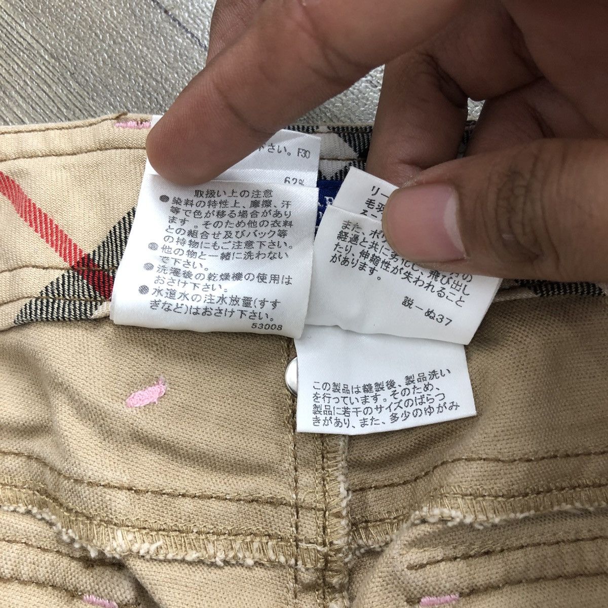 Burberry × Burberry Prorsum × Vintage 1990s Burberry London Blue Label Fatigue Cargo Pants Size US 28 / EU 44 - 10 Thumbnail
