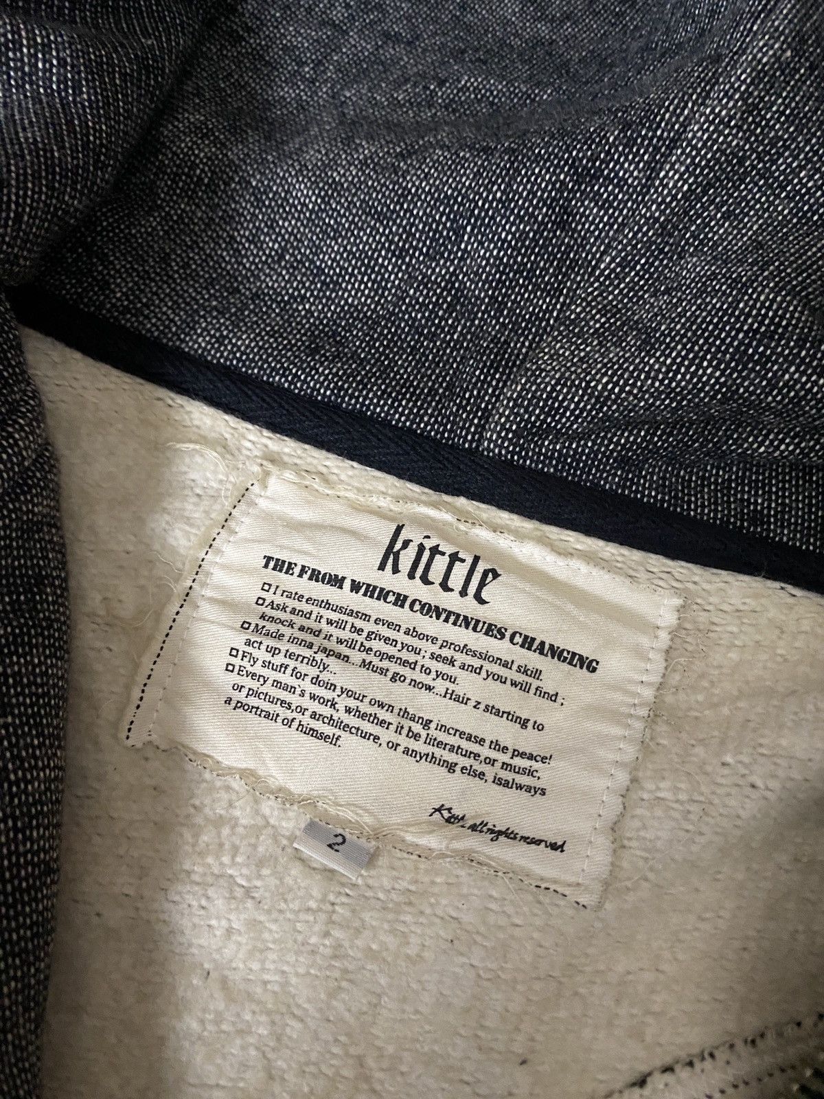 Le Grande Bleu (L.G.B.) 2000's Kittle 3 Tone Fur Hoodie Size US M / EU 48-50 / 2 - 10 Thumbnail