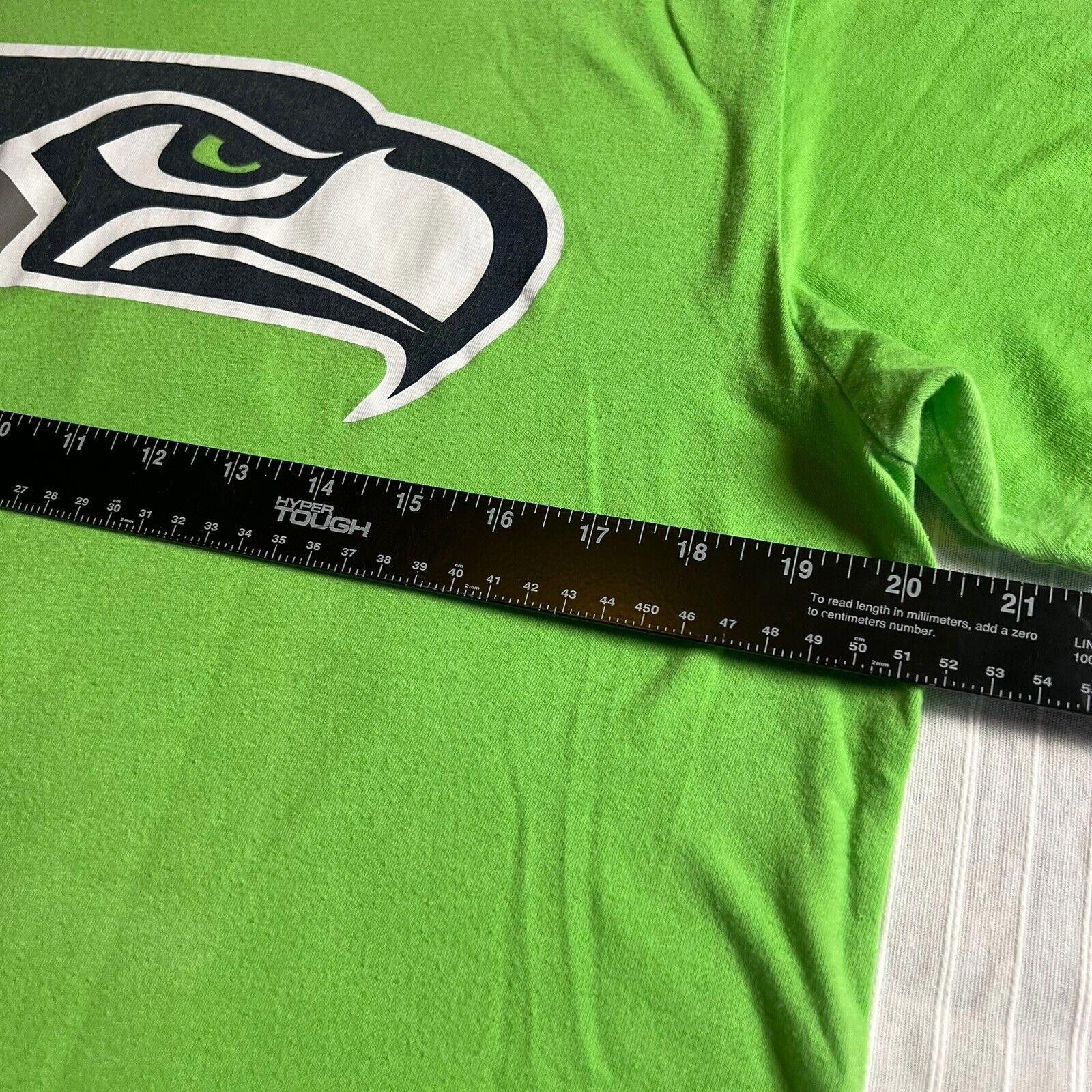 Designer '47 Seattle Seahawks Logo T-Shirt Mens M Neon Green NFL Size US M / EU 48-50 / 2 - 5 Thumbnail