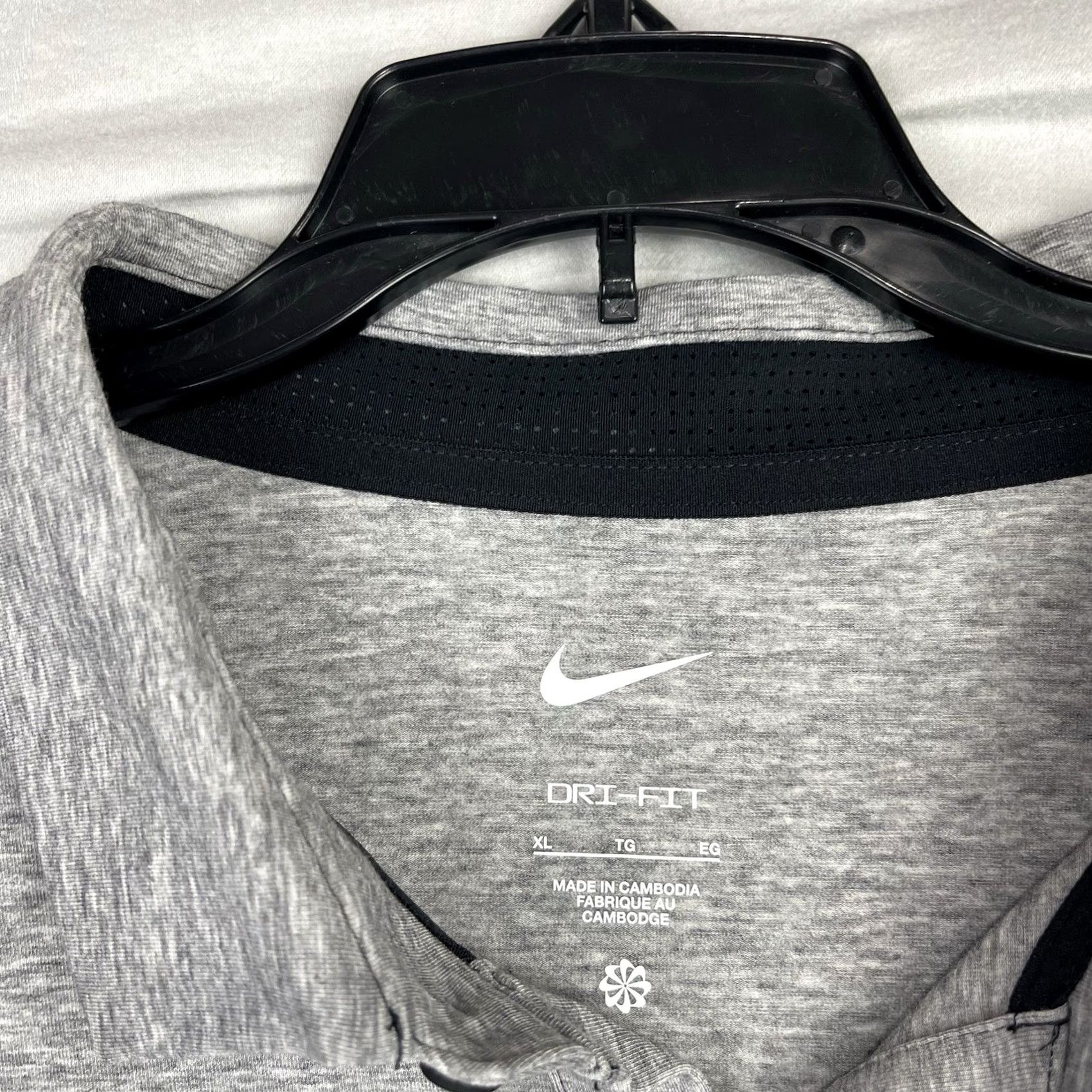 Nike Nike Dri-Fit Polo Shirt Mens XL Gray City Logo Golf Size US XL / EU 56 / 4 - 6 Thumbnail