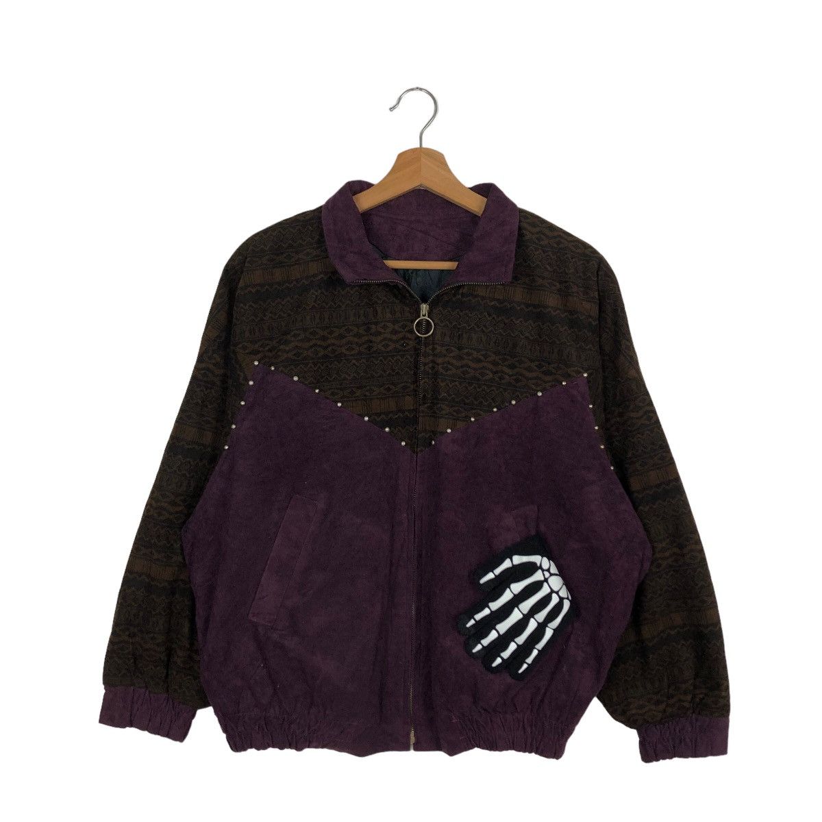 Japanese Brand 🔥ISSEY MIYKE DESIGN BOMBER JACKET JAPAN NAVAJO AZTEC DESIGN Size US M / EU 48-50 / 2 - 1 Thumbnail