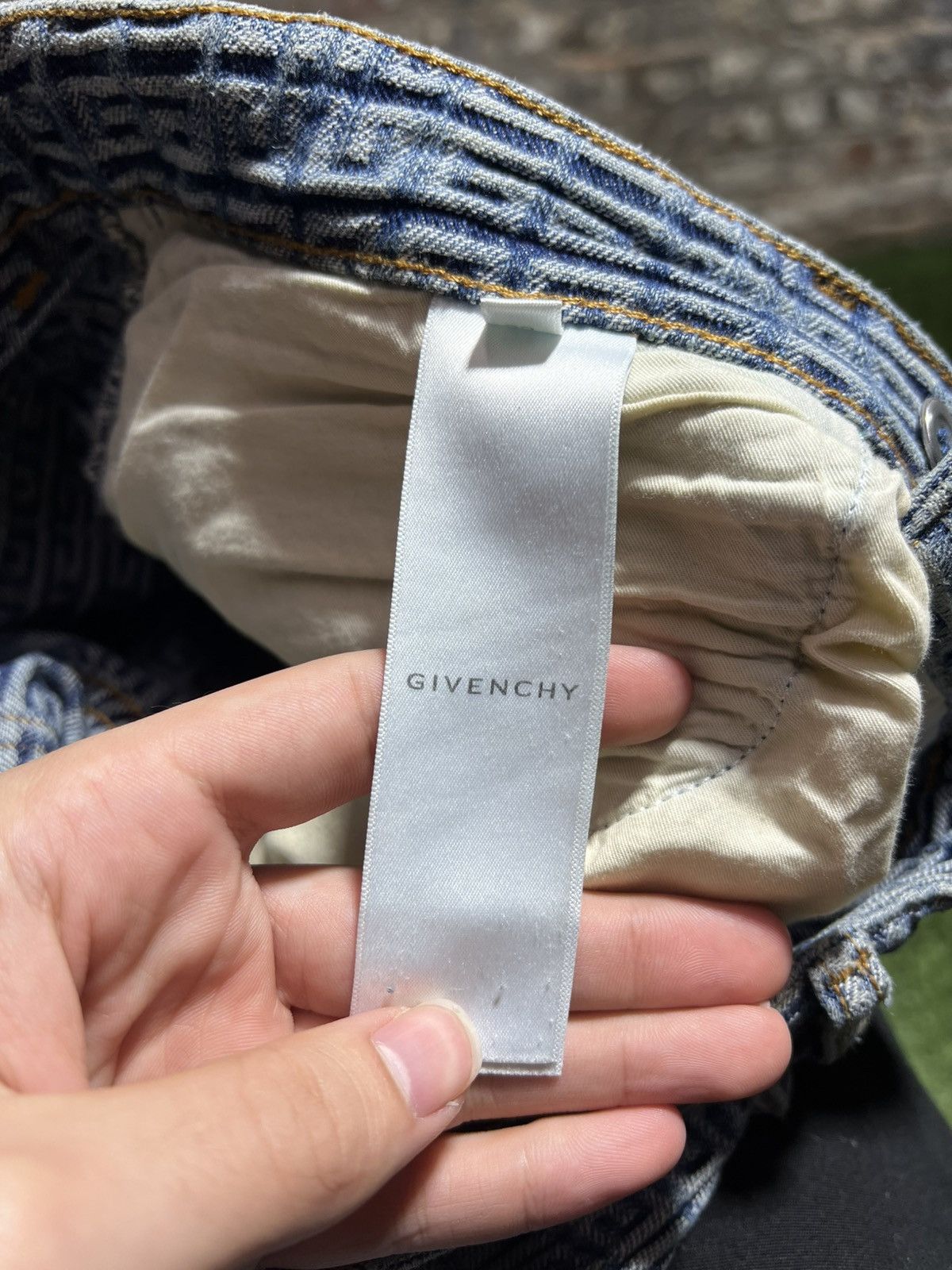 Givenchy Givenchy 4G Jacquard Denim Jeans Size US 33 - 6 Thumbnail