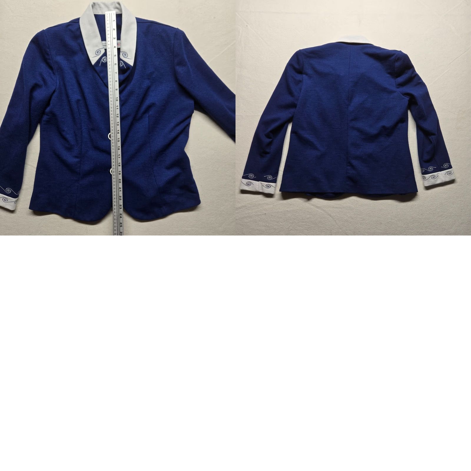 Vintage VINTAGE Pablo Collection Blazer Shirt Jacket Women 14P Petite Blue Teal Solid USA 90s Mens Womens Girls? Size XL / US 12-14 / IT 48-50 - 8 Thumbnail