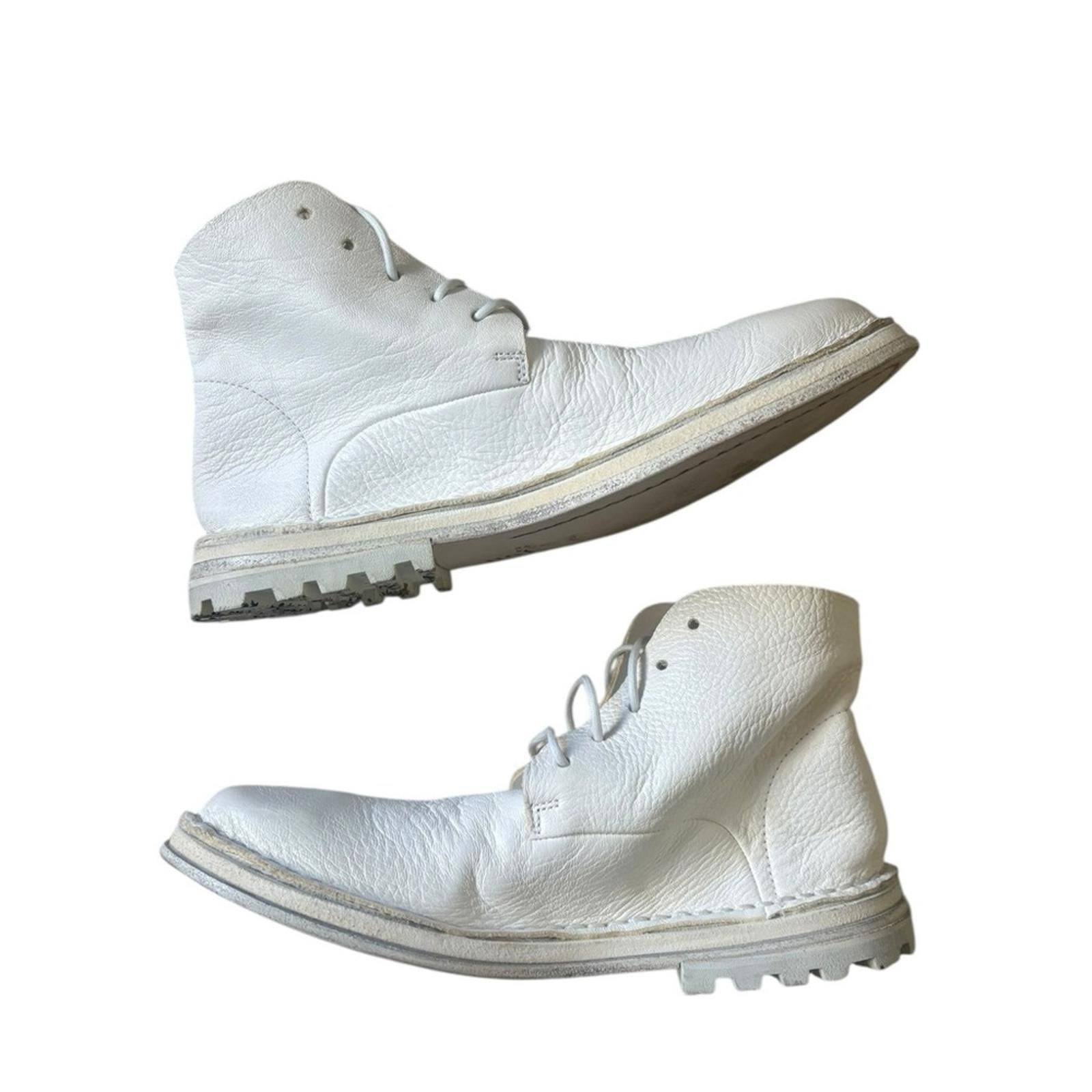 Marsell MARSÈLL Woman Calfskin Lace Up Ankle Boots White Size Size US 6 / IT 36 - 7 Thumbnail