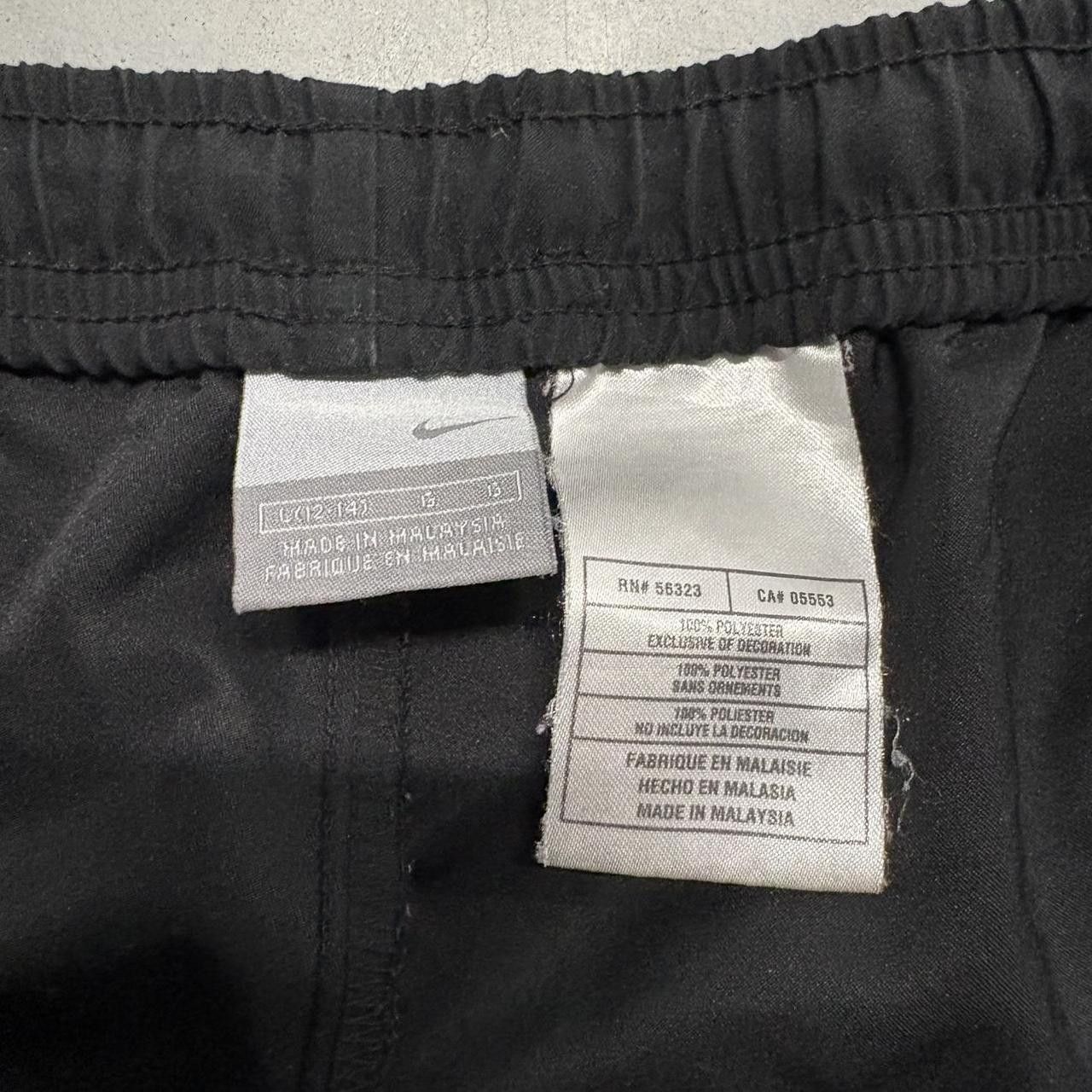Nike × Vintage Crazy Vintage Y2K/2000s Baggy Nike Black Striped Trackpants! Size US 38 / EU 54 - 8 Thumbnail