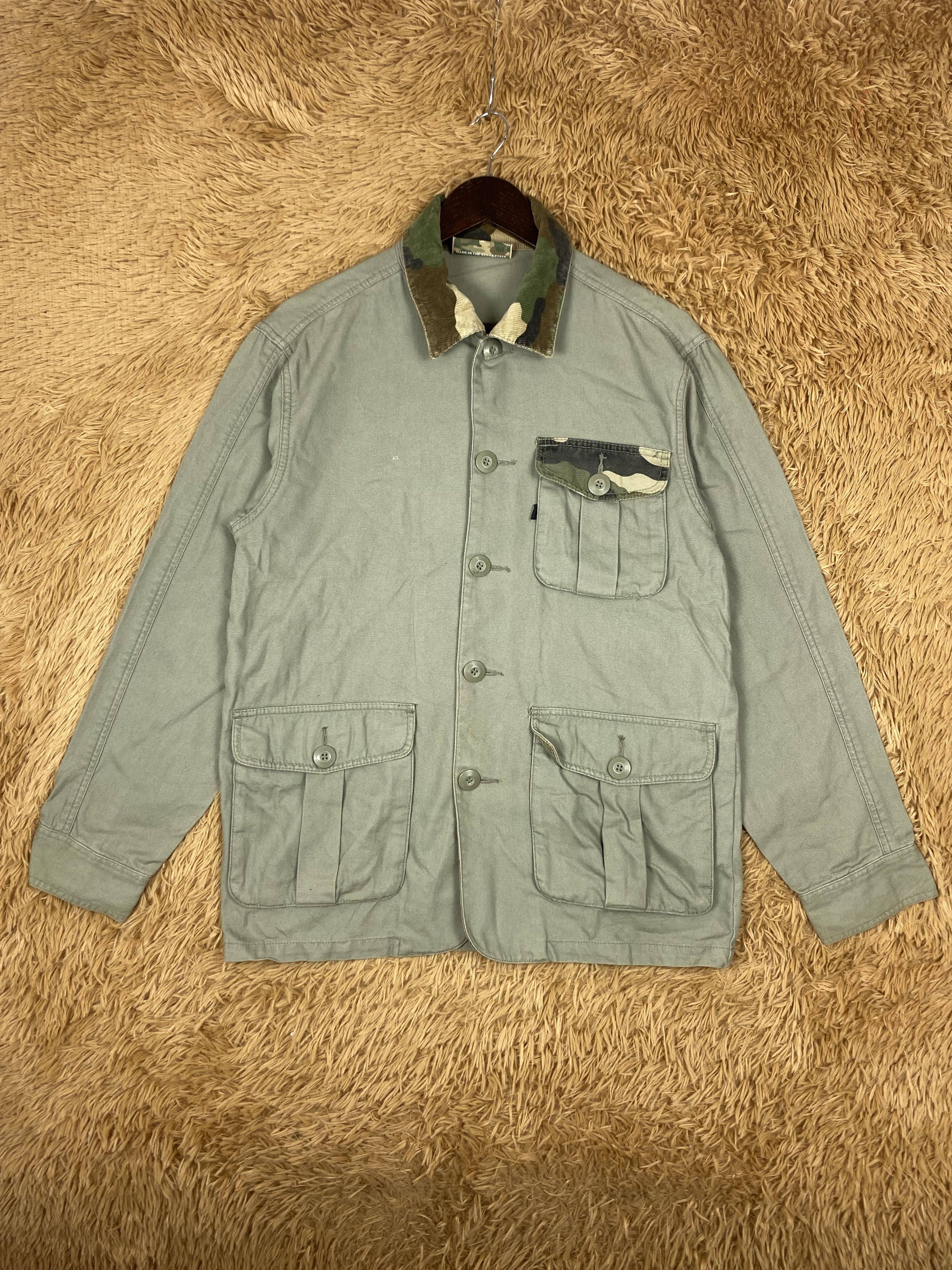 Japanese Brand Vintage T&C Surf Camouflage Collar Jacket DJ0782 Size US M / EU 48-50 / 2 - 1 Thumbnail