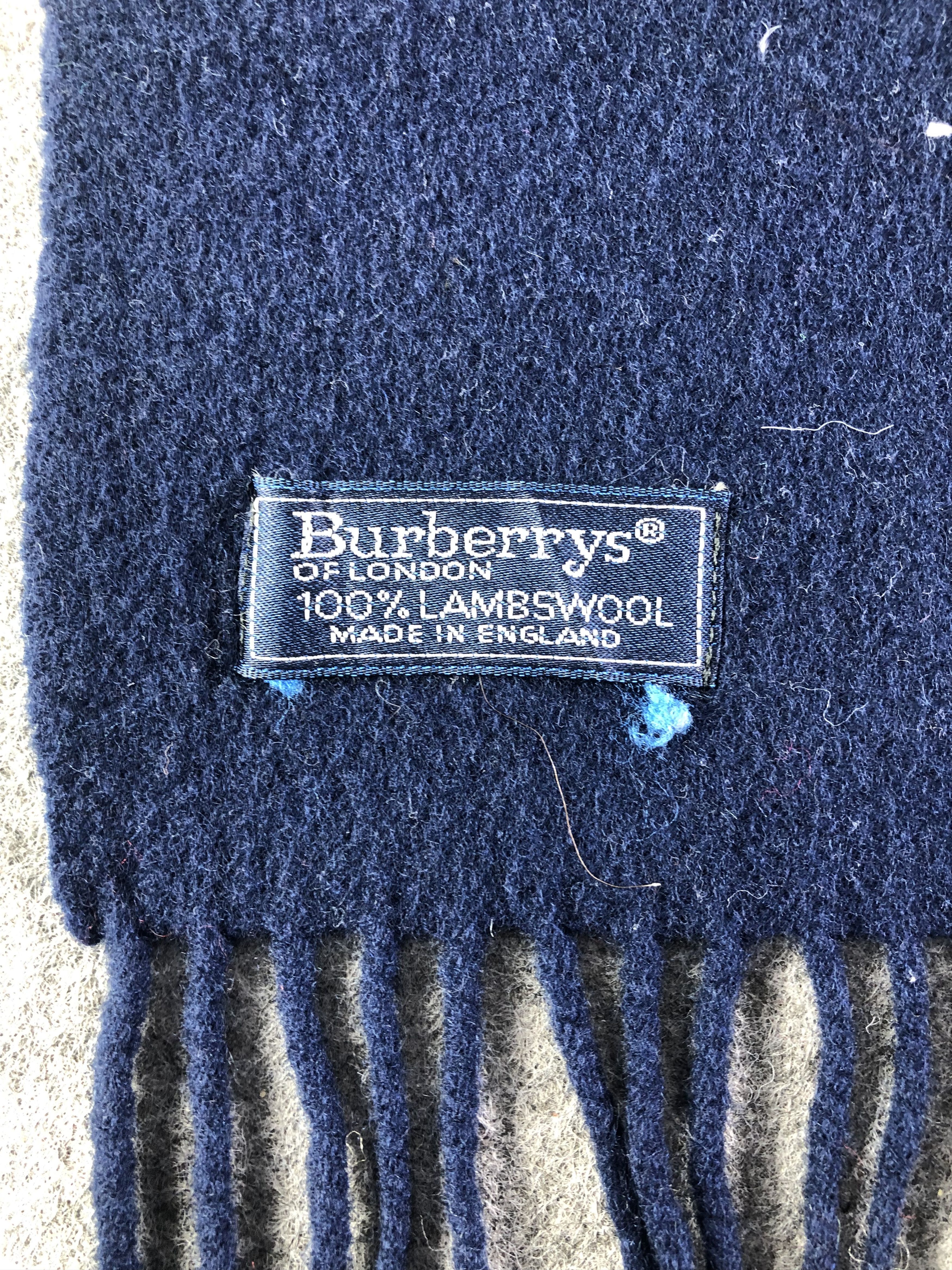 Burberry Vintage Burberrys Lambswool Scarf / Muffler / Neckwear Size ONE SIZE - 5 Thumbnail